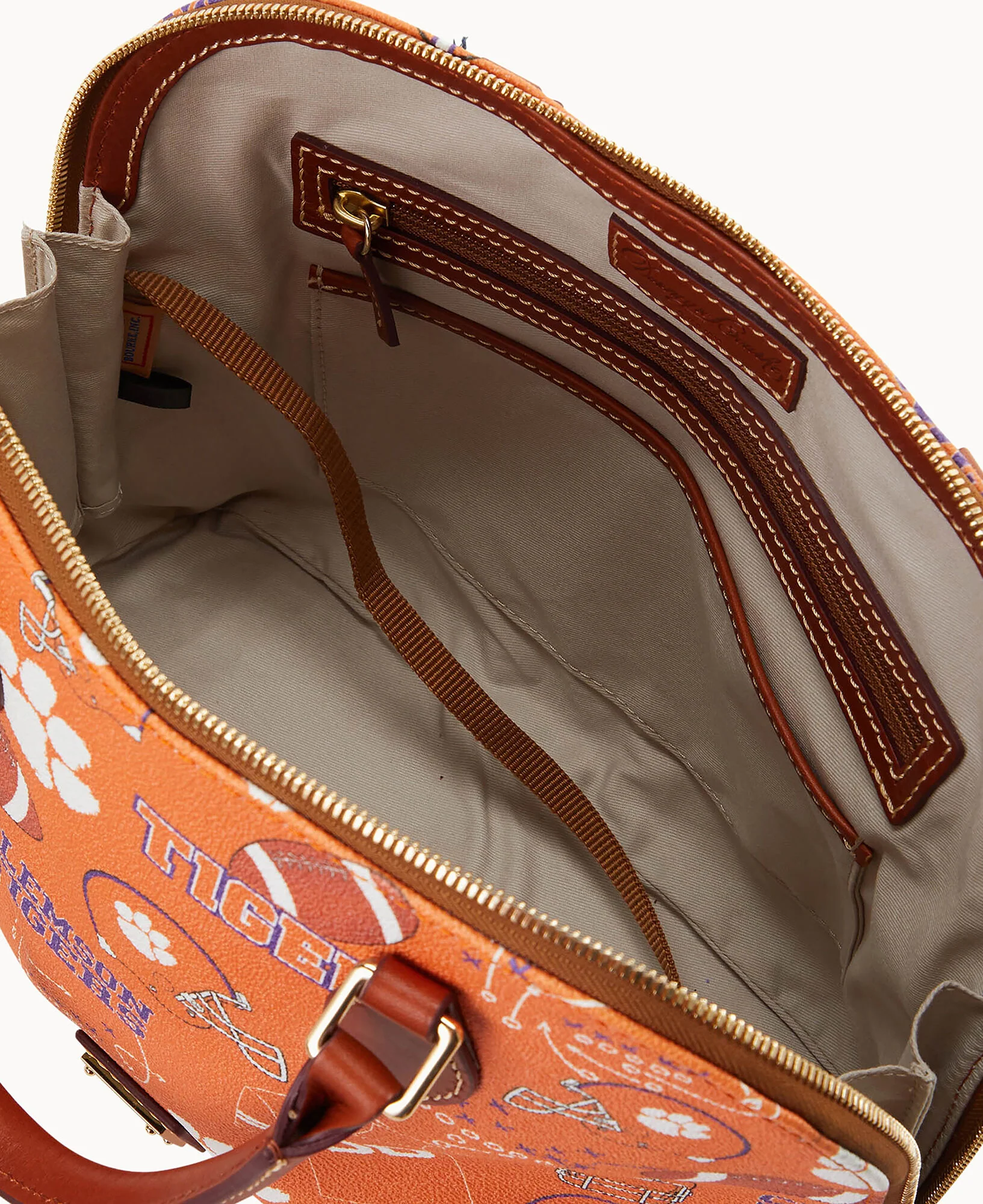 Collegiate Clemson University Zip Zip Satchel - Image 7
