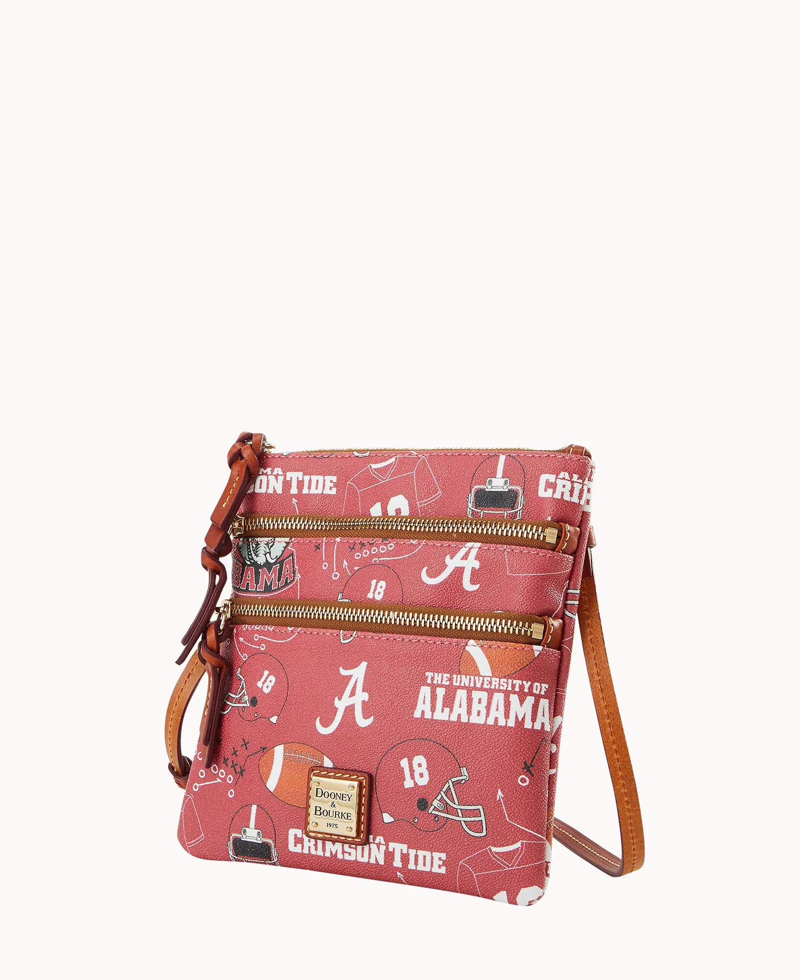 Collegiate University of Alabama Triple Zip Crossbody - Image 2