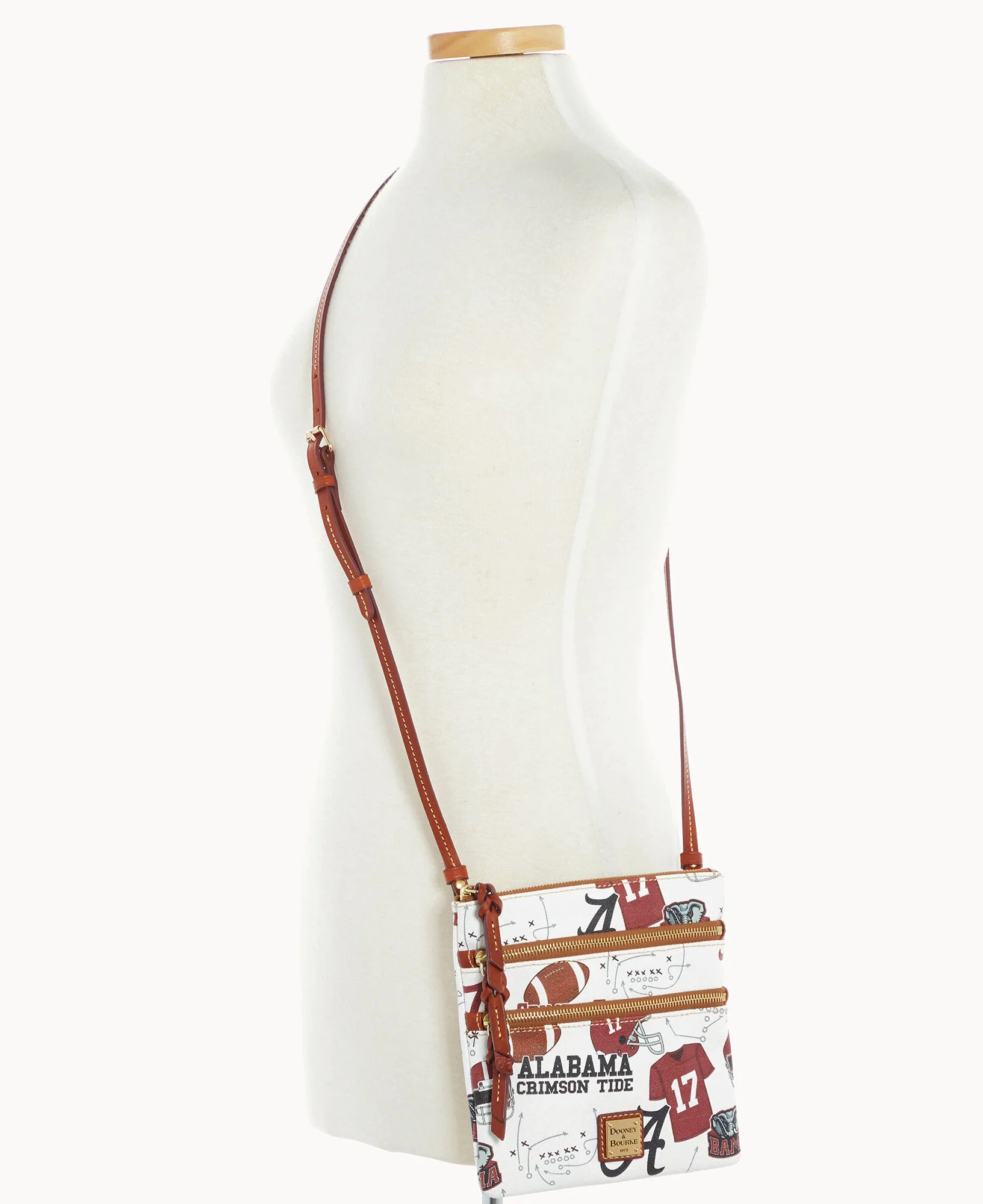 Collegiate University of Alabama Triple Zip Crossbody - Image 8