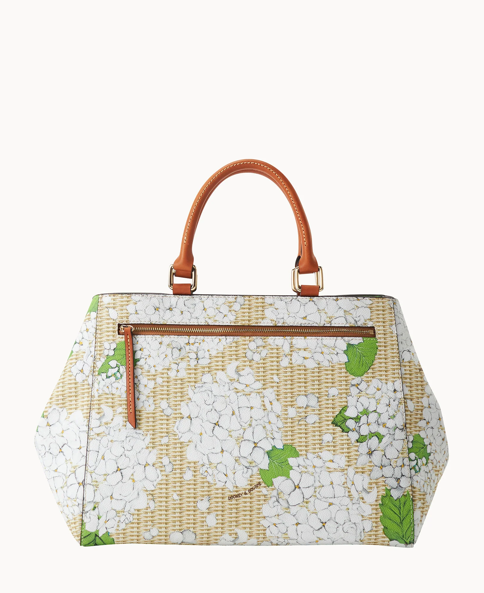 Hydrangea Basketweave Zip Satchel - Image 14