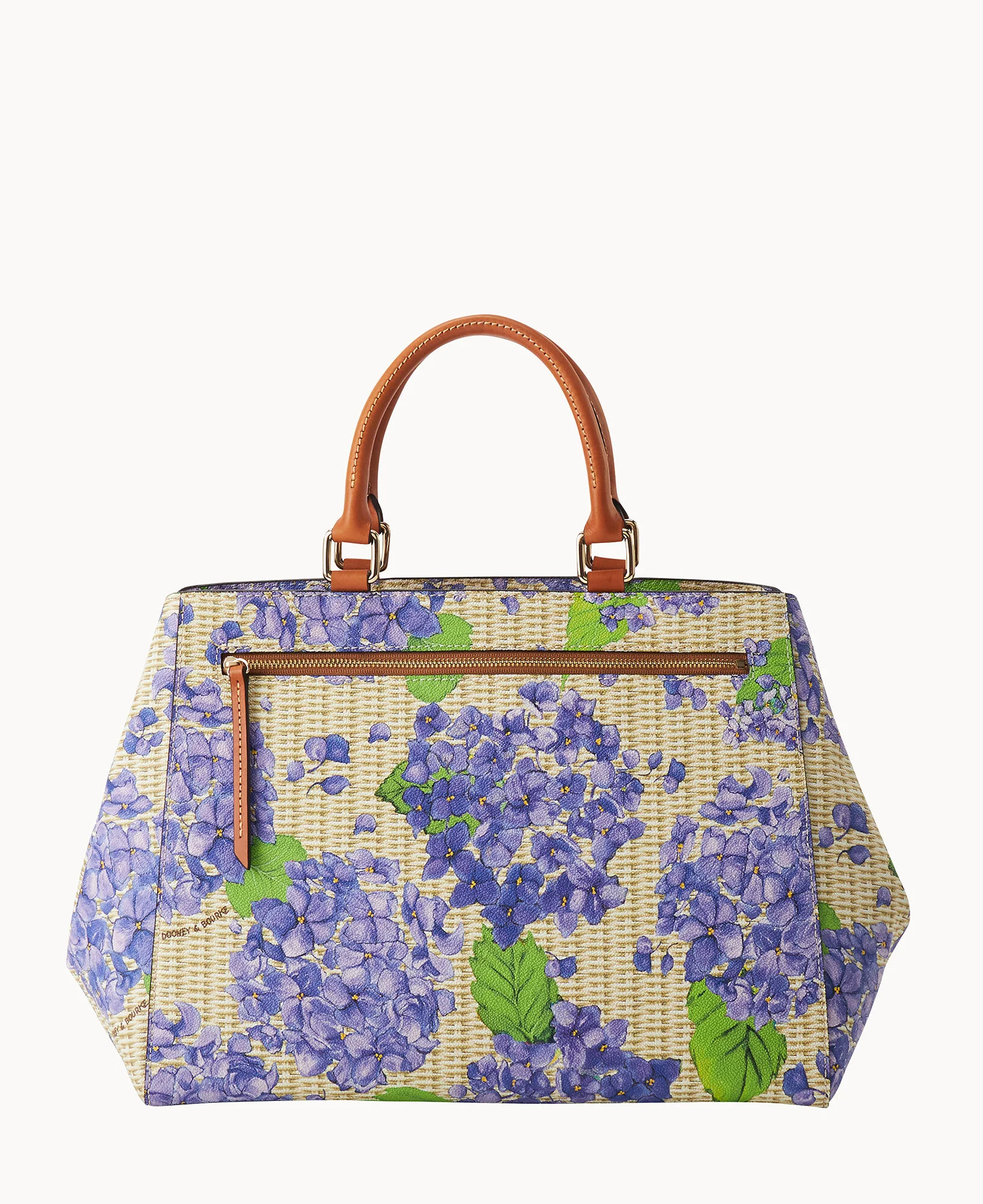 Hydrangea Basketweave Zip Satchel - Image 9