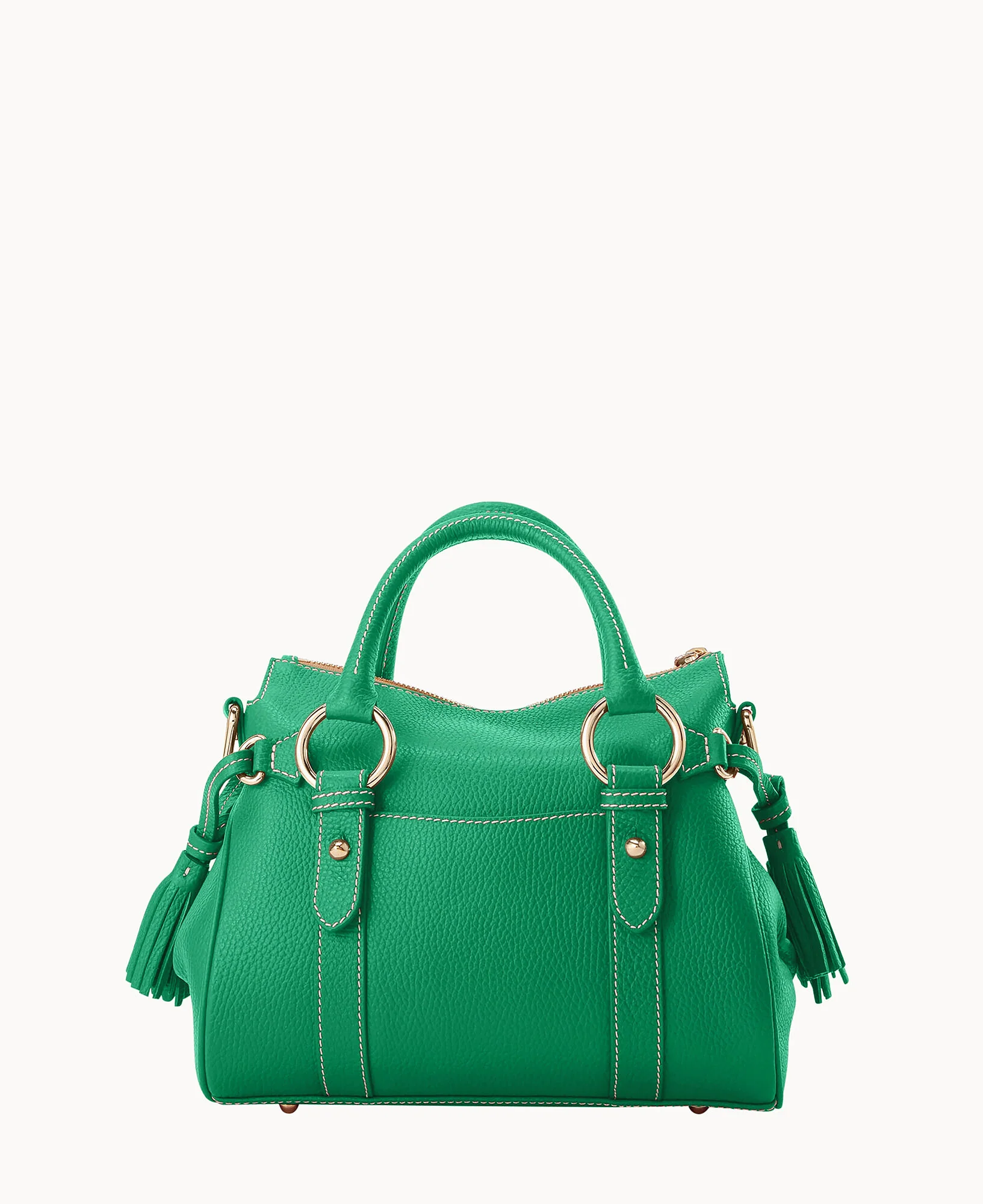 Lucca Leather Satchel With Pocket - Image 39