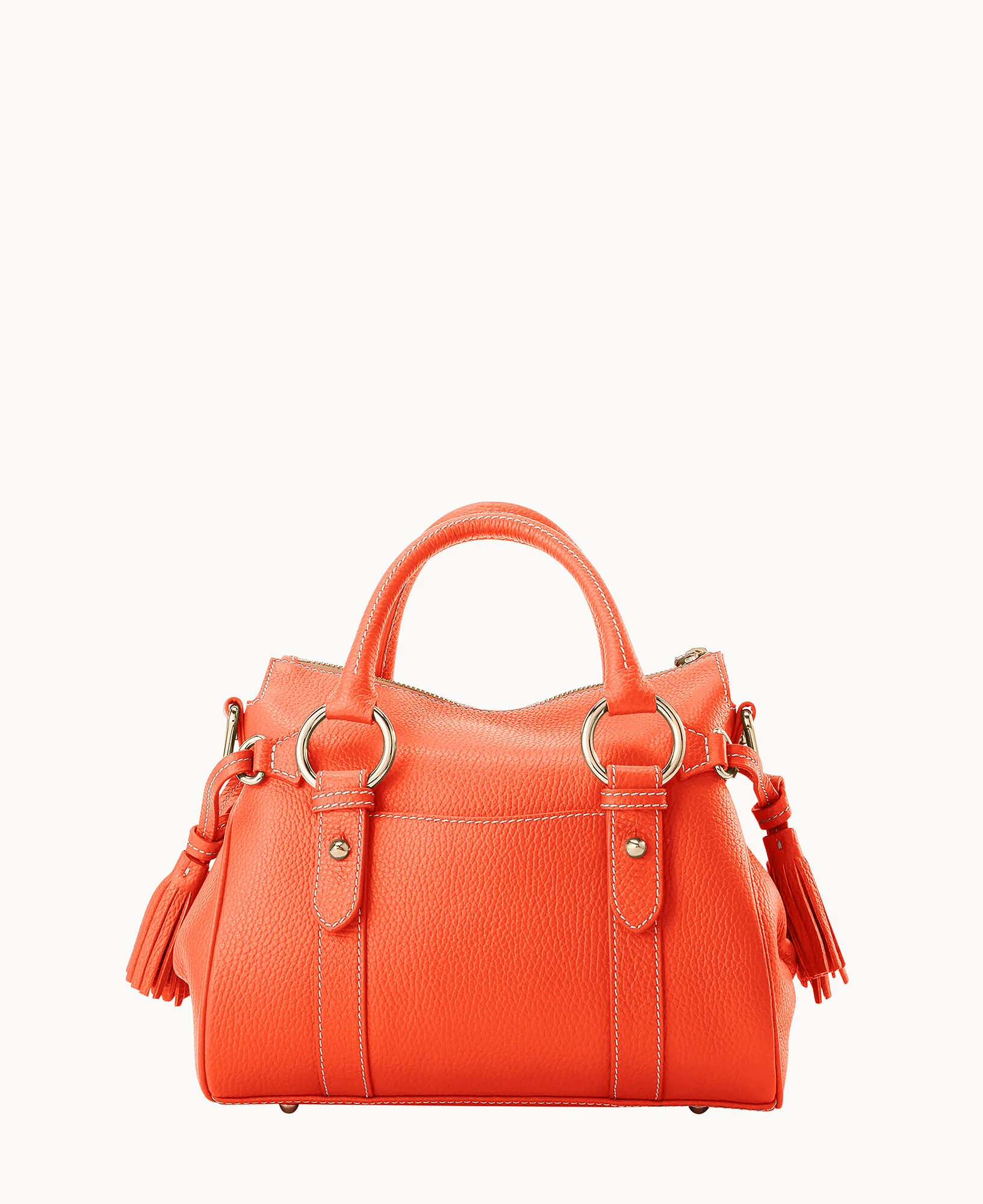 Lucca Leather Satchel With Pocket - Image 4