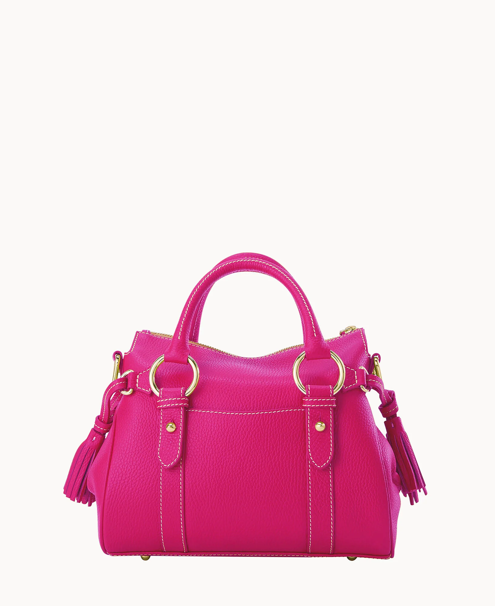 Lucca Leather Satchel With Pocket - Image 54