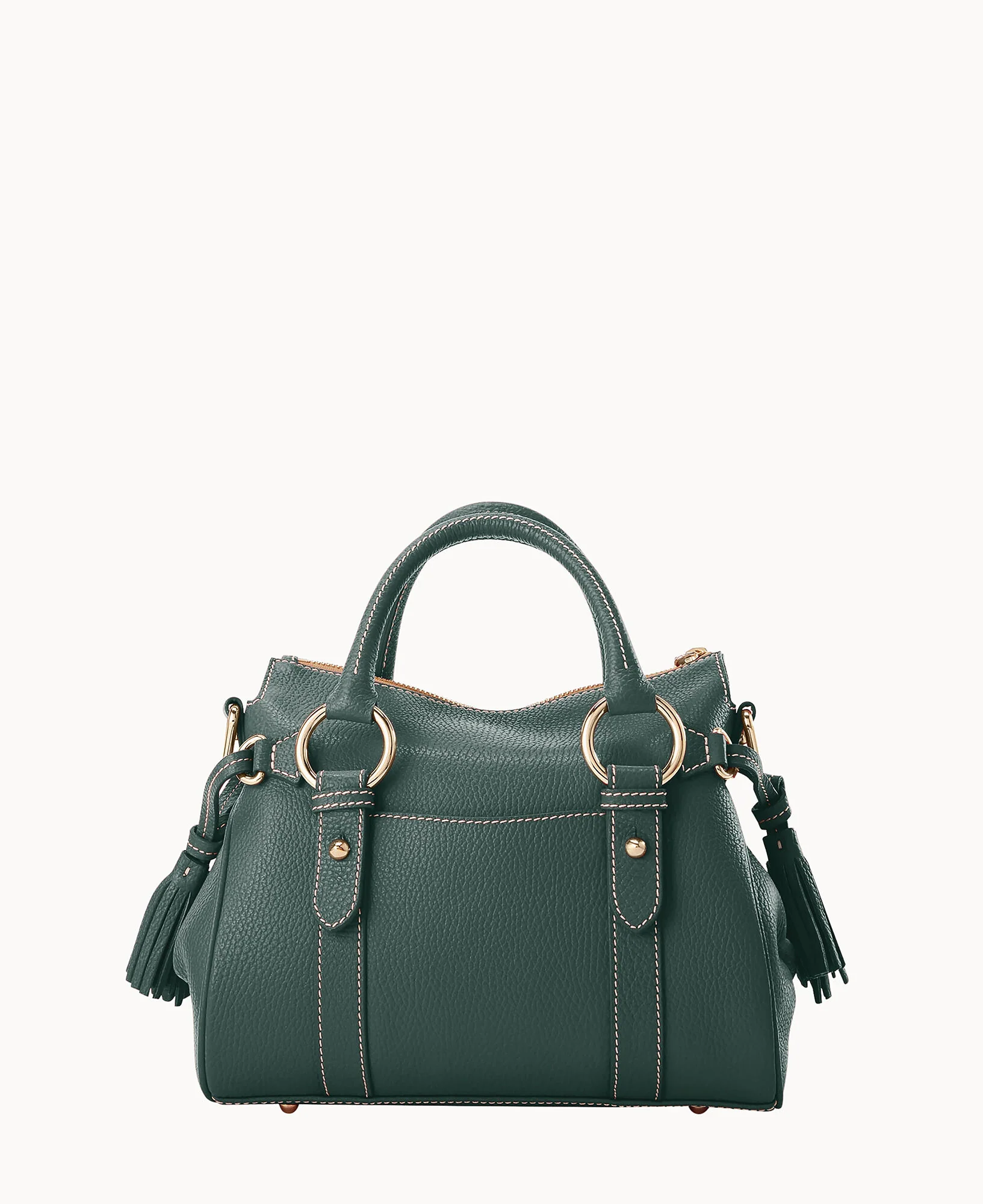 Lucca Leather Satchel With Pocket - Image 74