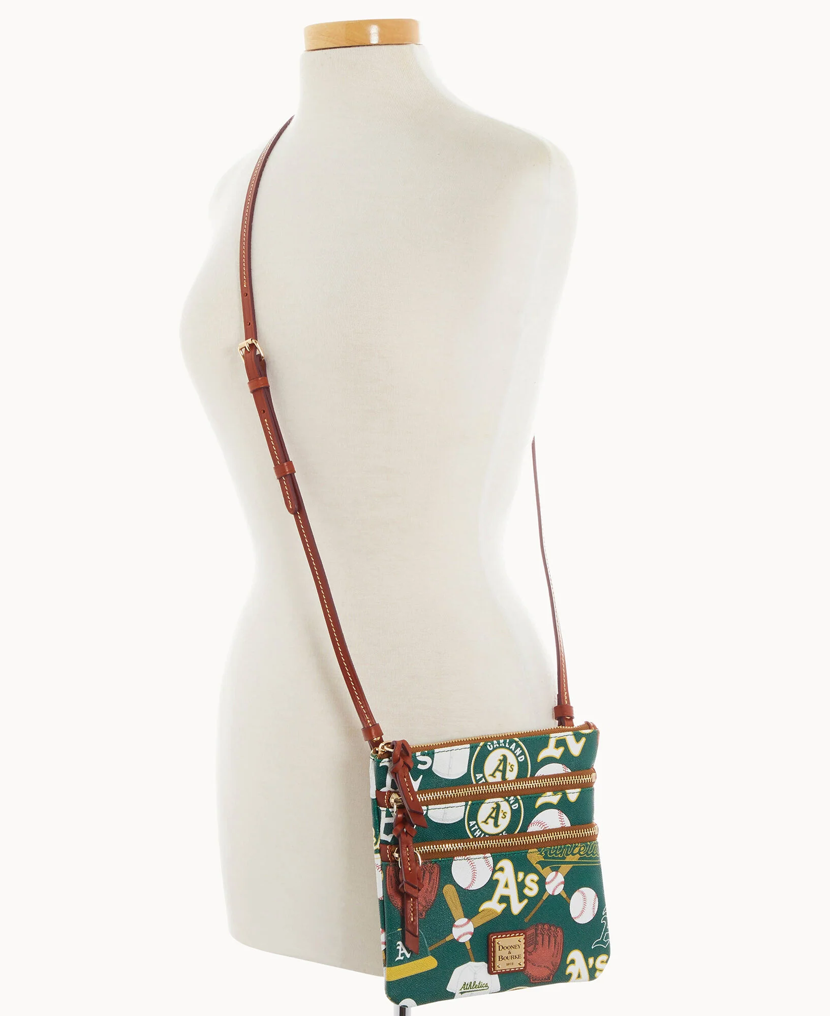 MLB Athletics Triple Zip Crossbody - Image 4