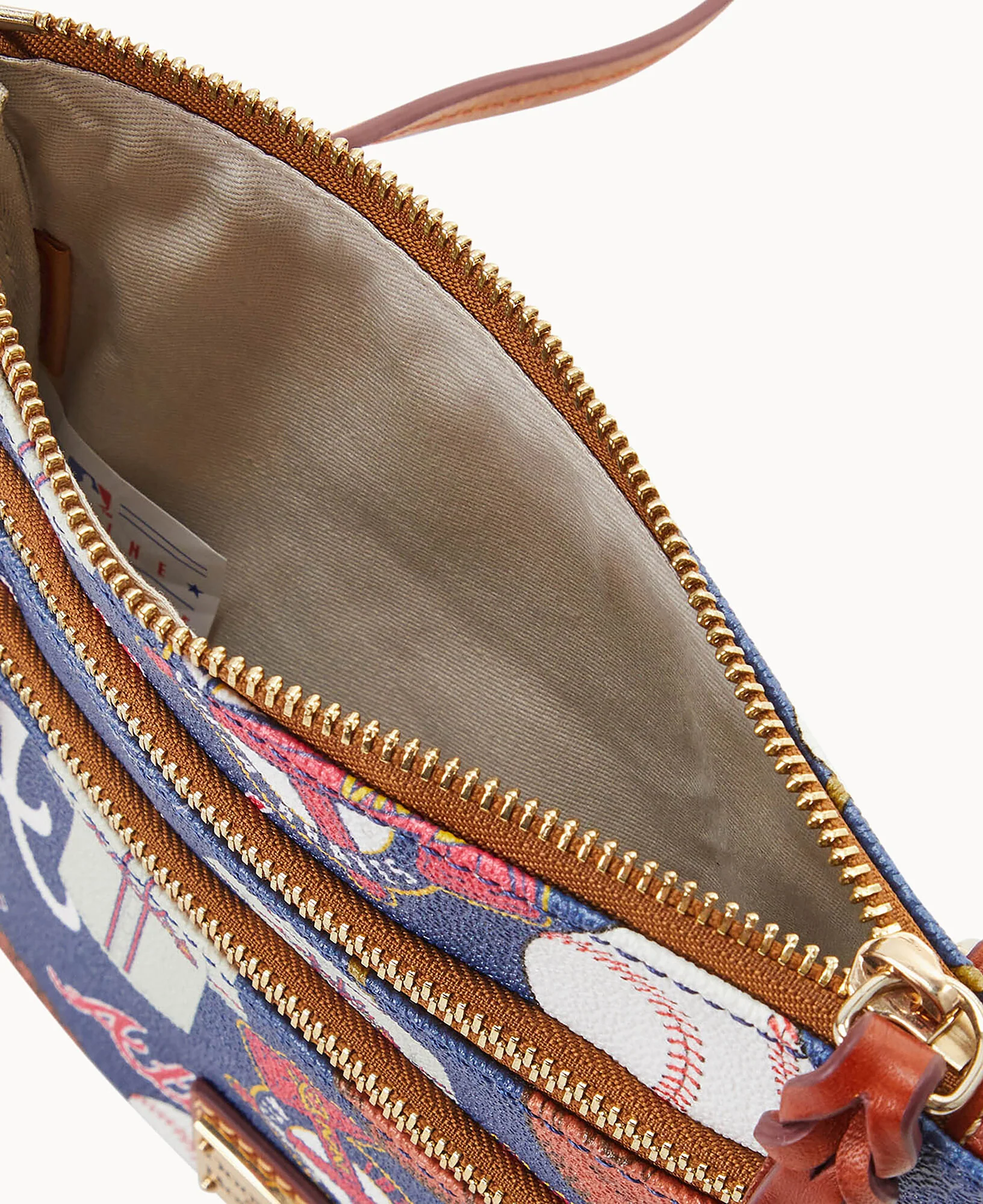 MLB Braves Triple Zip Crossbody - Image 3