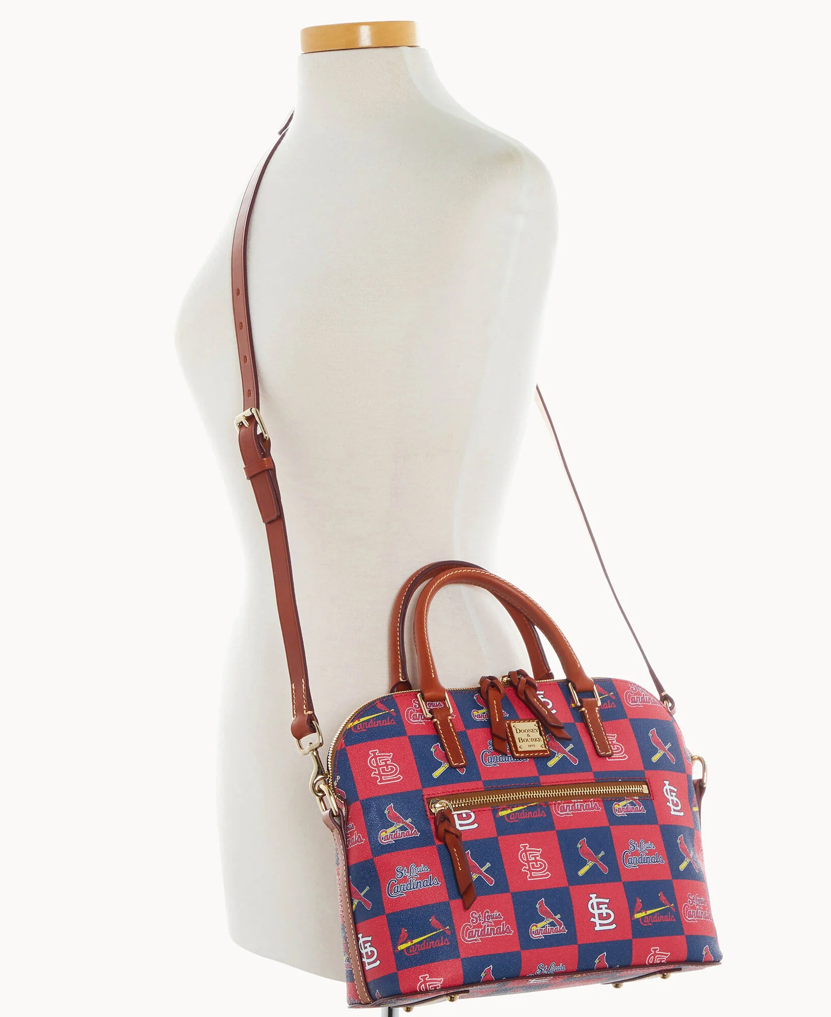 MLB Cardinals Domed Zip Satchel - Image 4