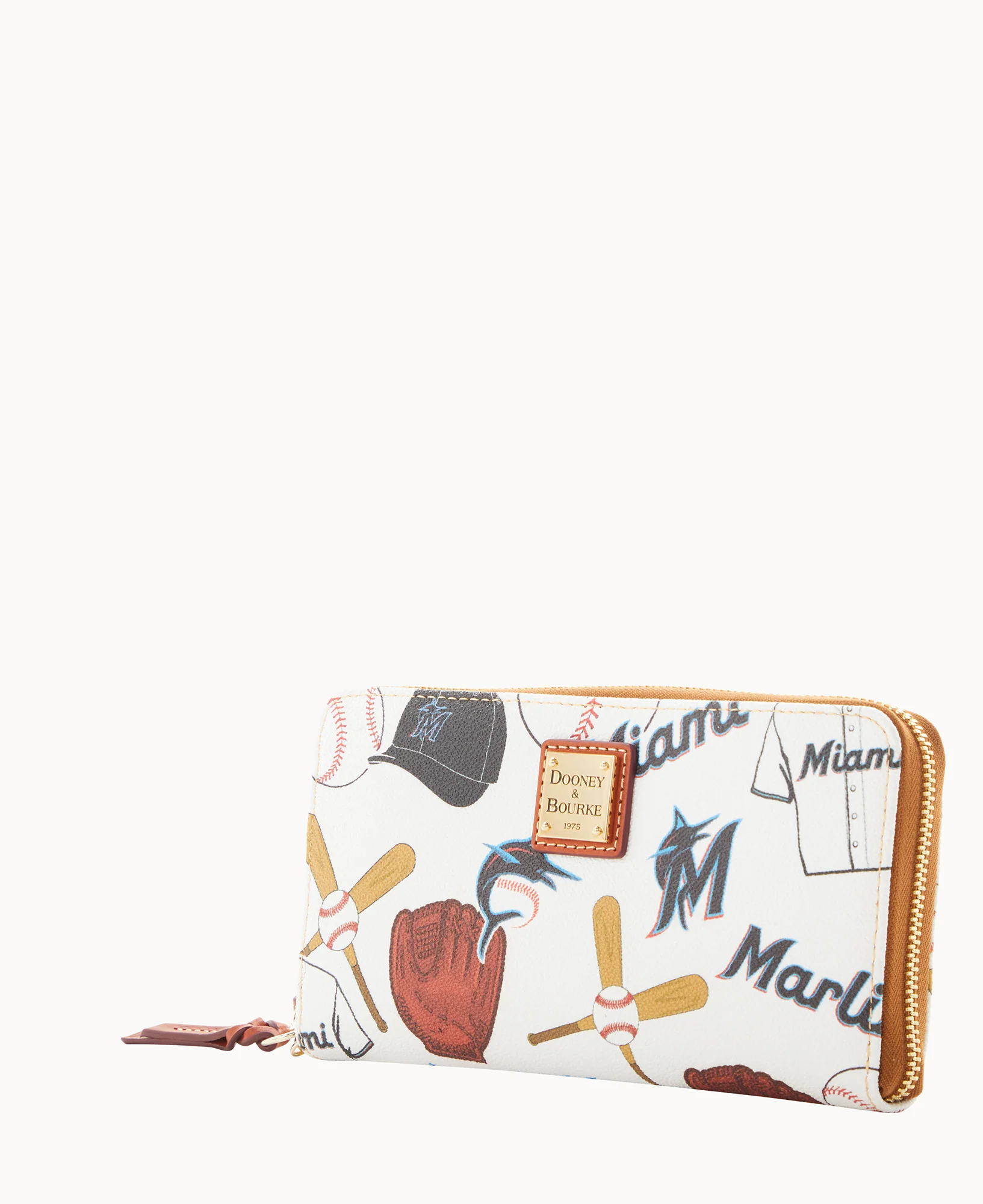 MLB Marlins Large Zip Around Wristlet - Image 2