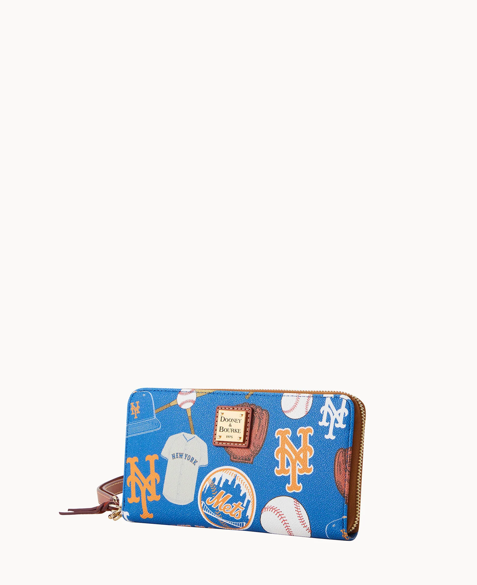 MLB Mets Large Zip Around Wristlet - Image 2