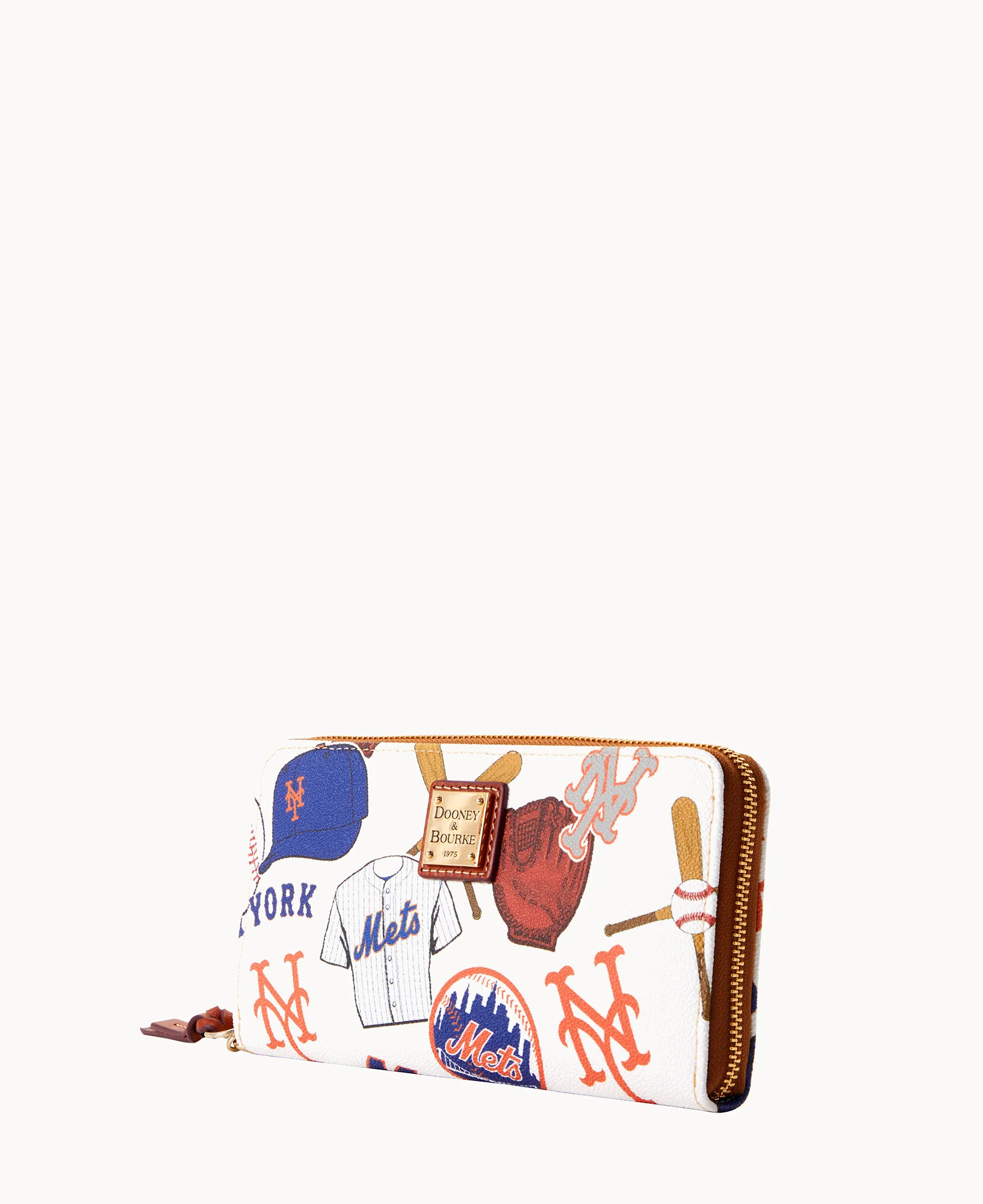 MLB Mets Large Zip Around Wristlet - Image 5