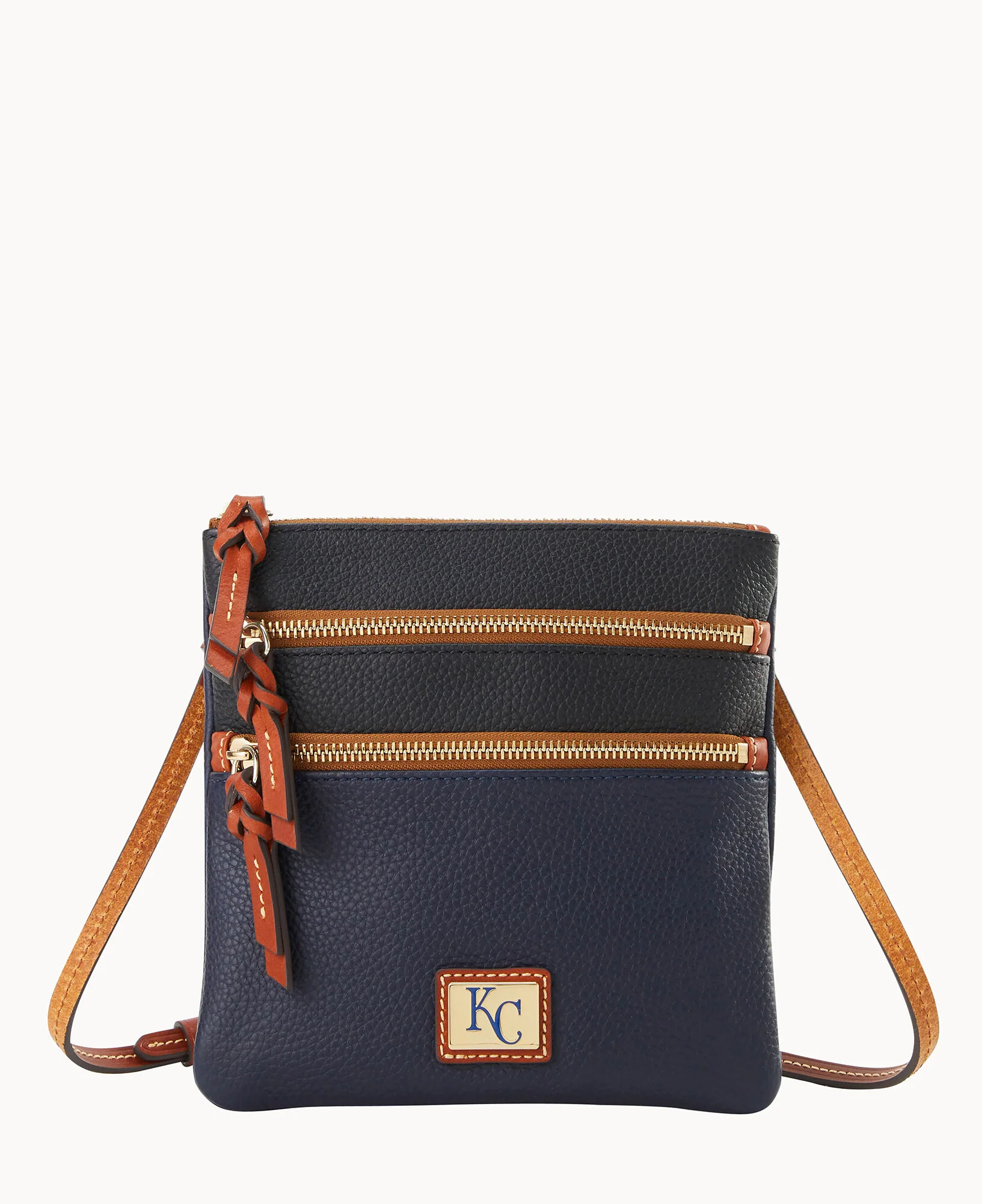 MLB Royals Triple Zip Crossbody