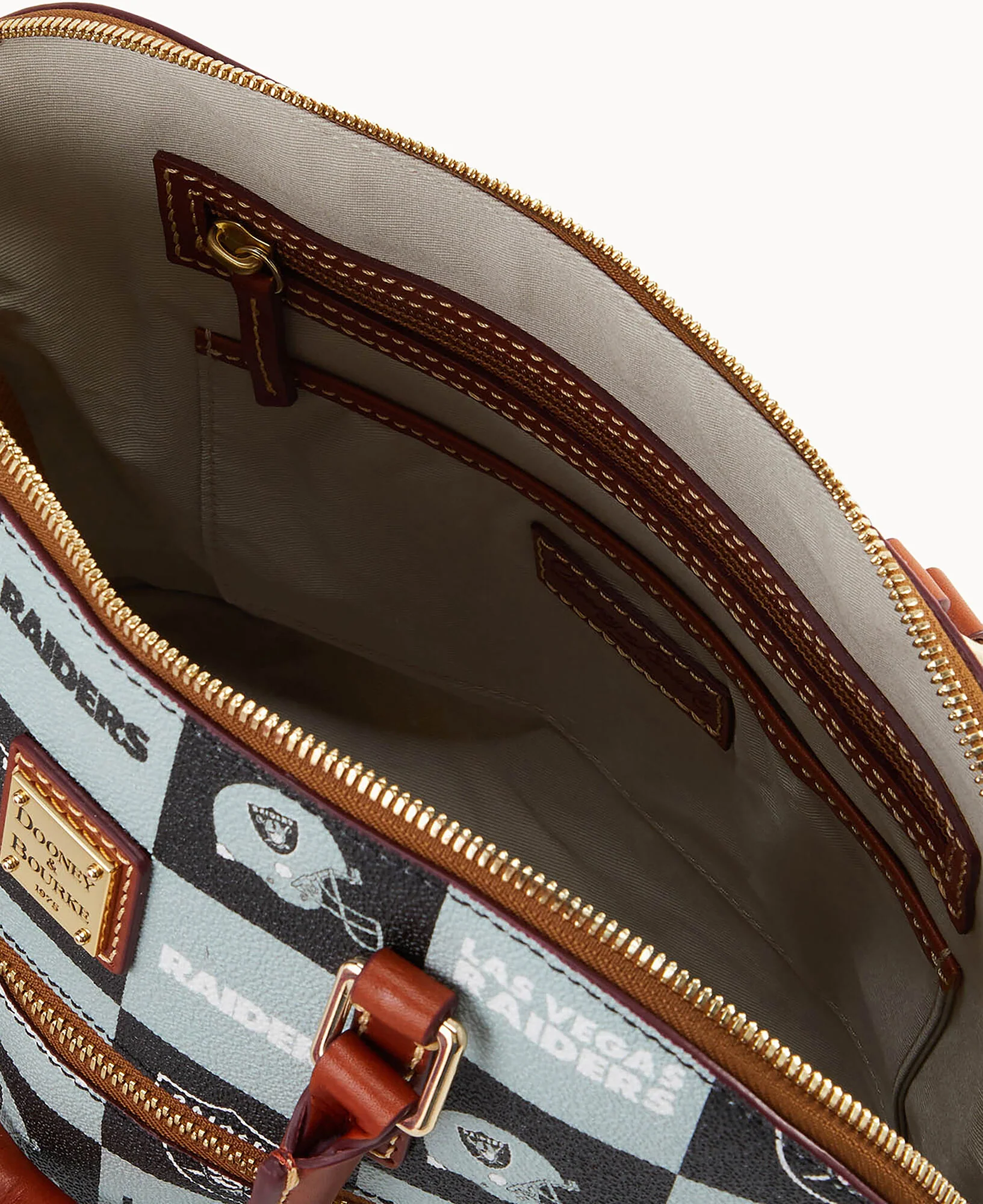 NFL Raiders Domed Zip Satchel - Image 3
