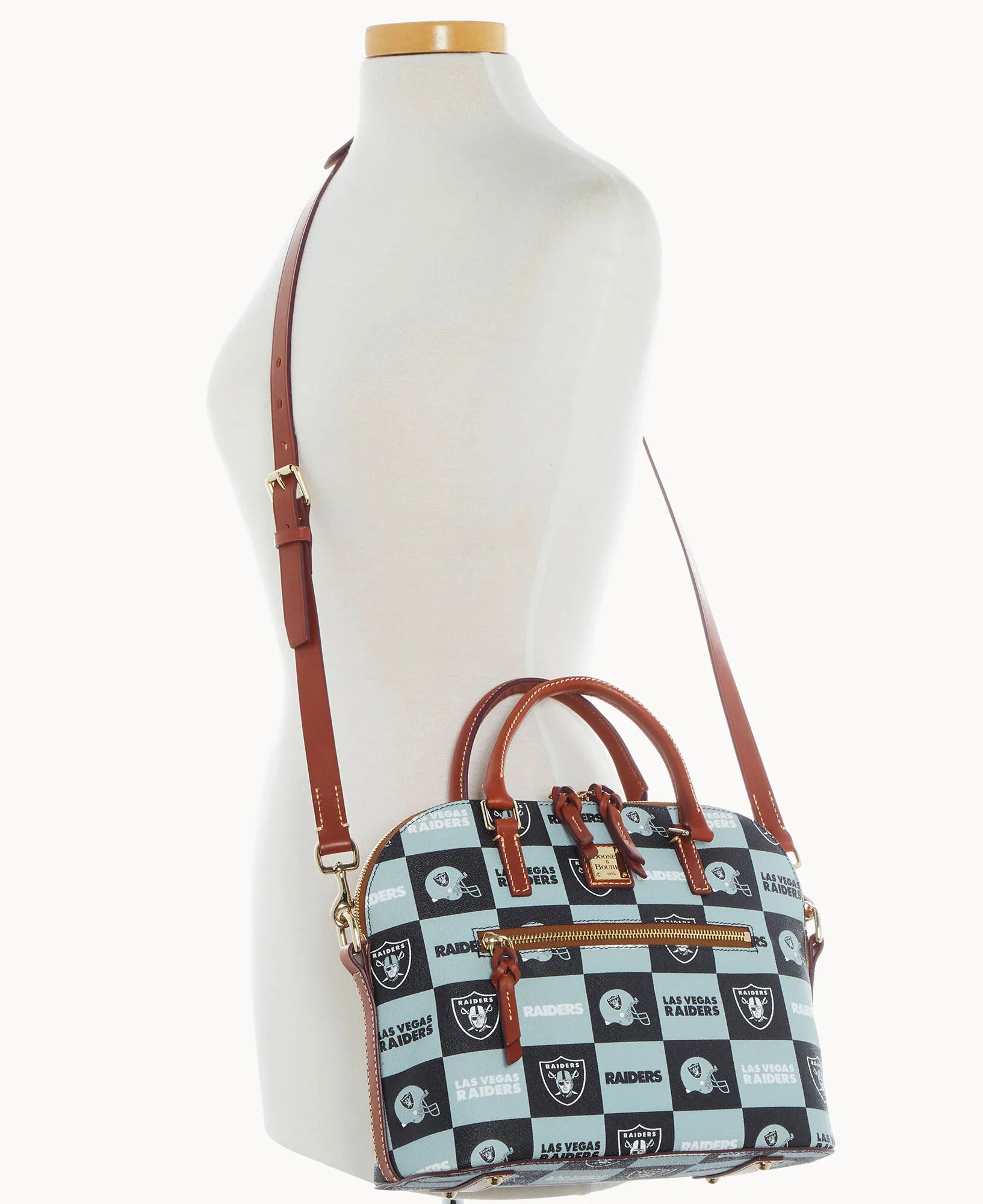 NFL Raiders Domed Zip Satchel - Image 4