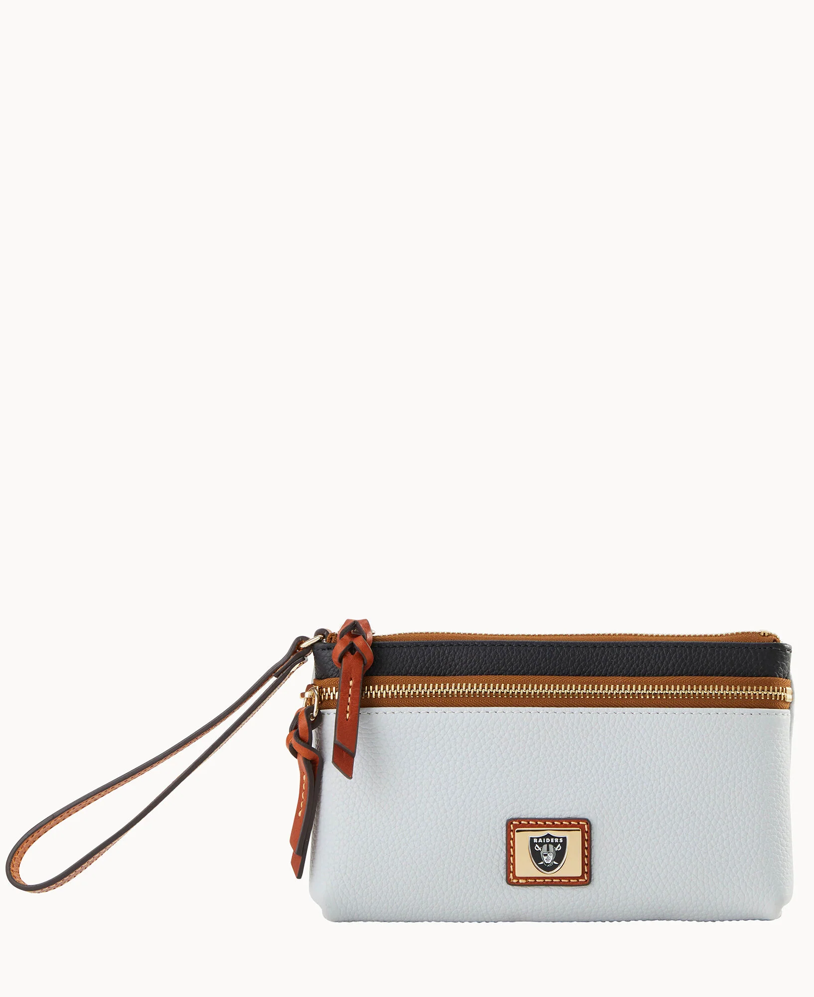 NFL Raiders Double Zip Wristlet