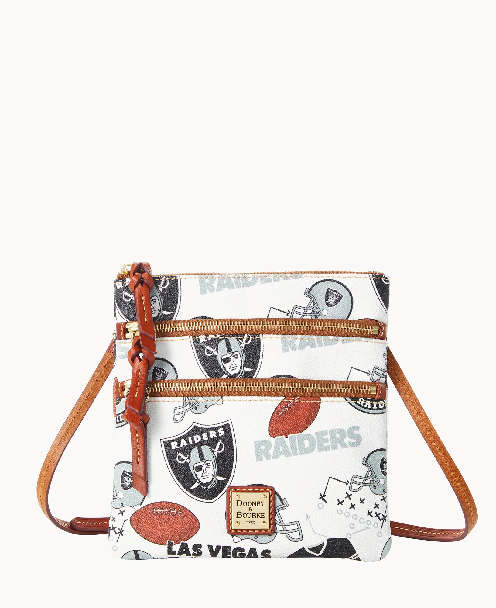 NFL Raiders Triple Zip Crossbody - Image 5