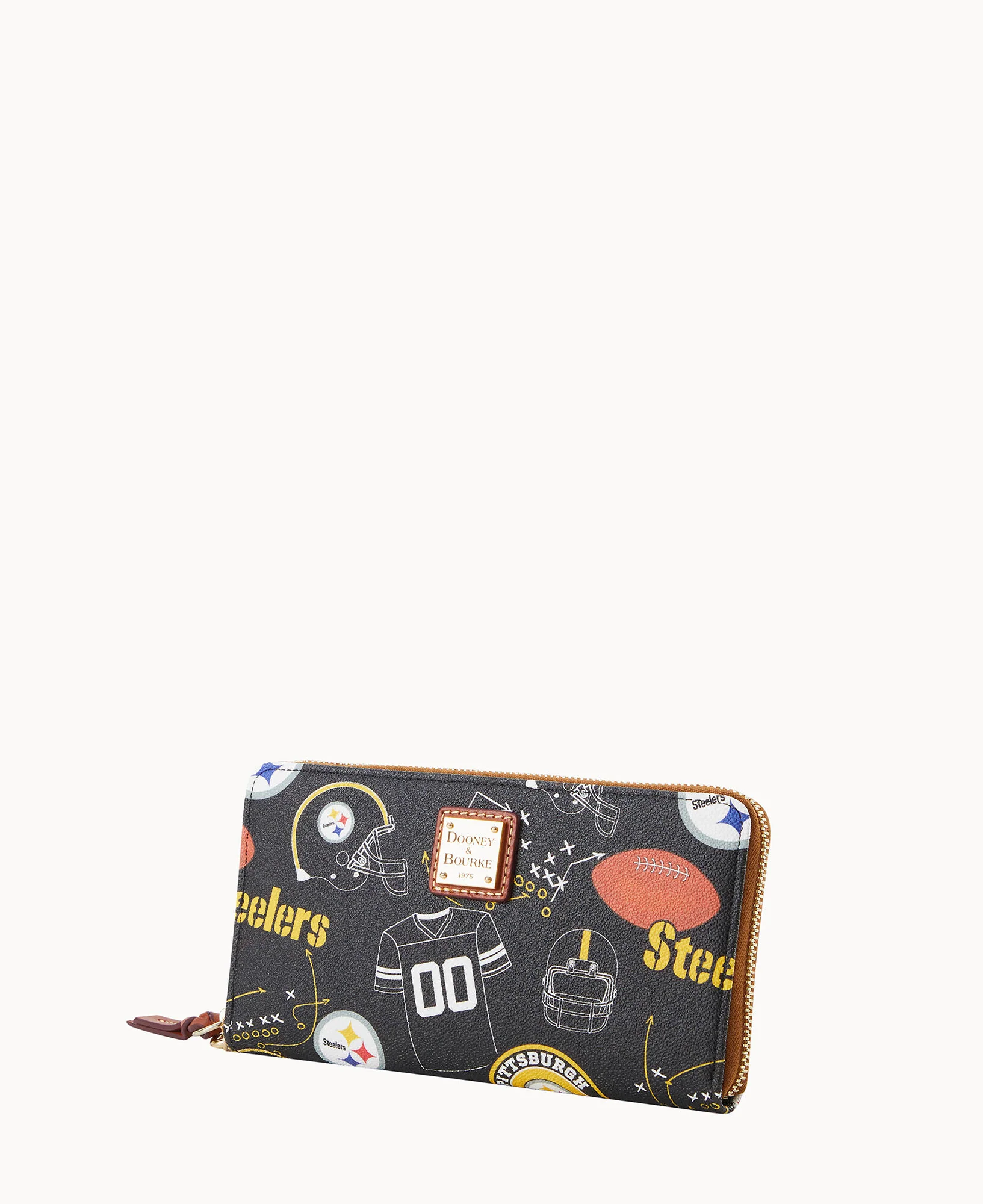 NFL Steelers Large Zip Around Wristlet - Image 2