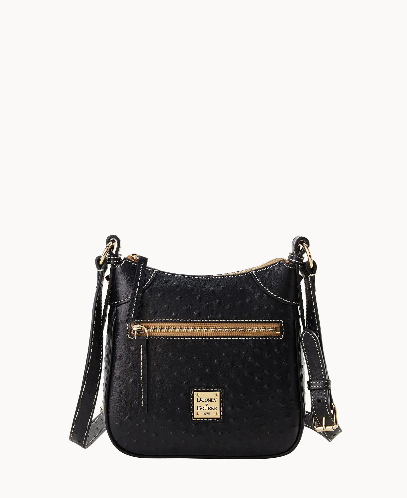 Ostrich Front Zip Crossbody - Image 13