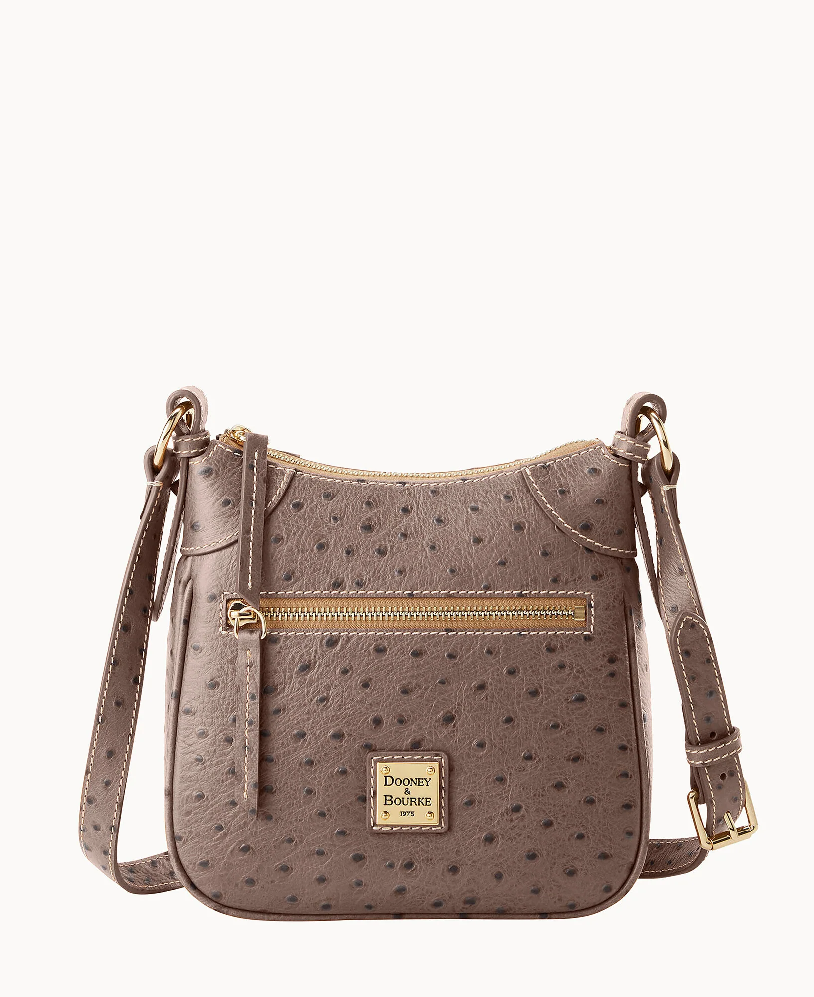Ostrich Front Zip Crossbody - Image 17