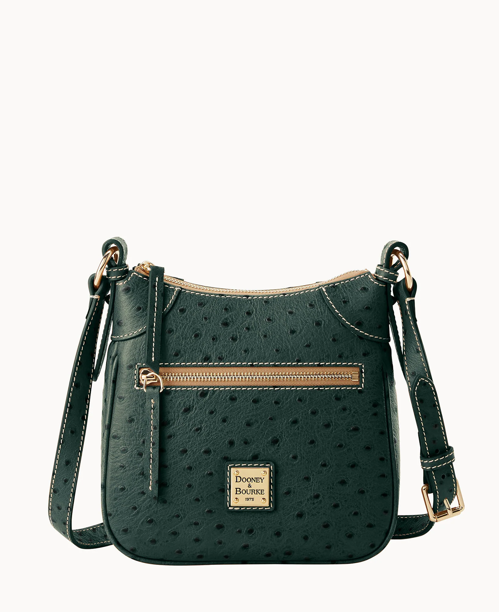 Ostrich Front Zip Crossbody - Image 41