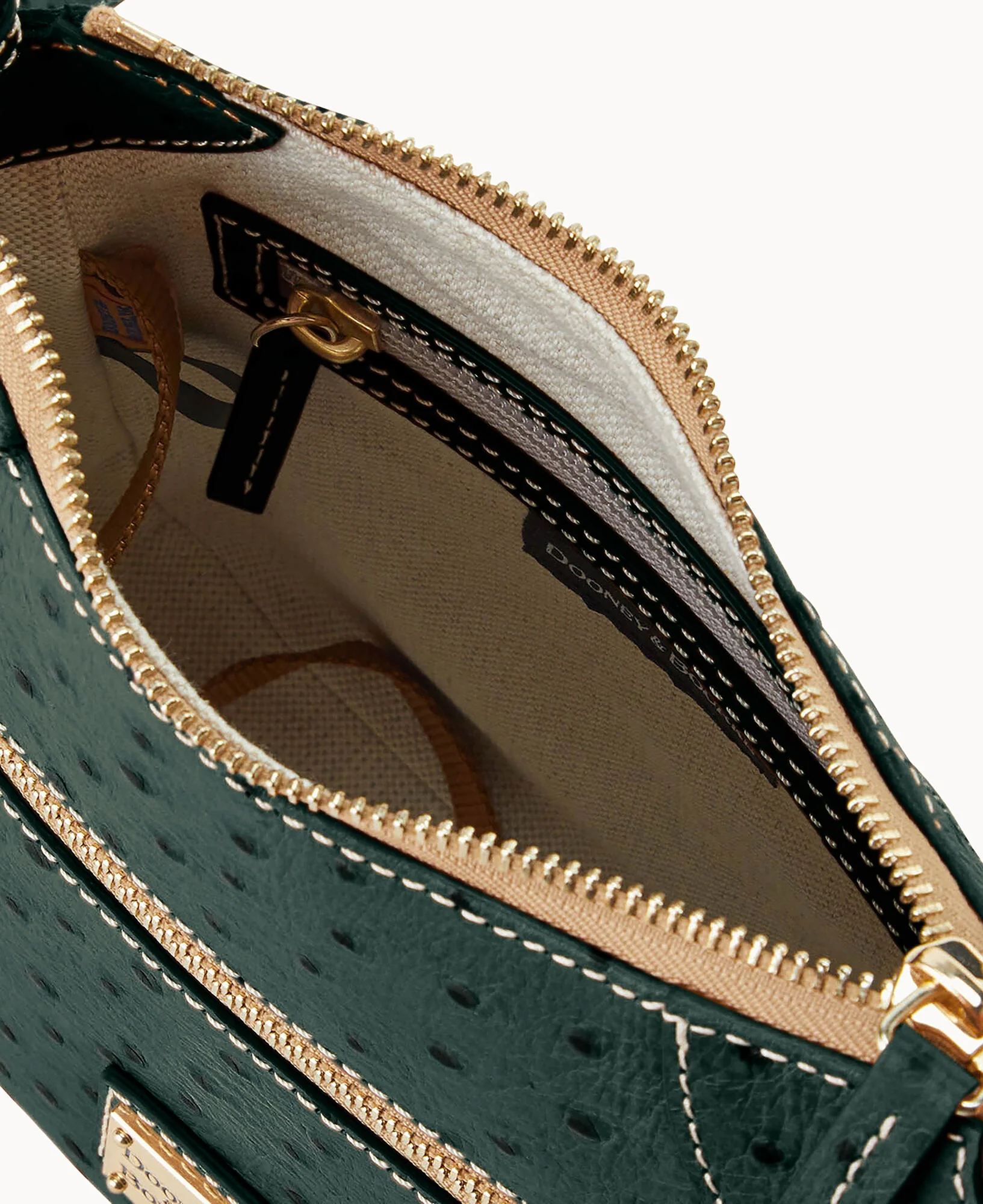 Ostrich Front Zip Crossbody - Image 43