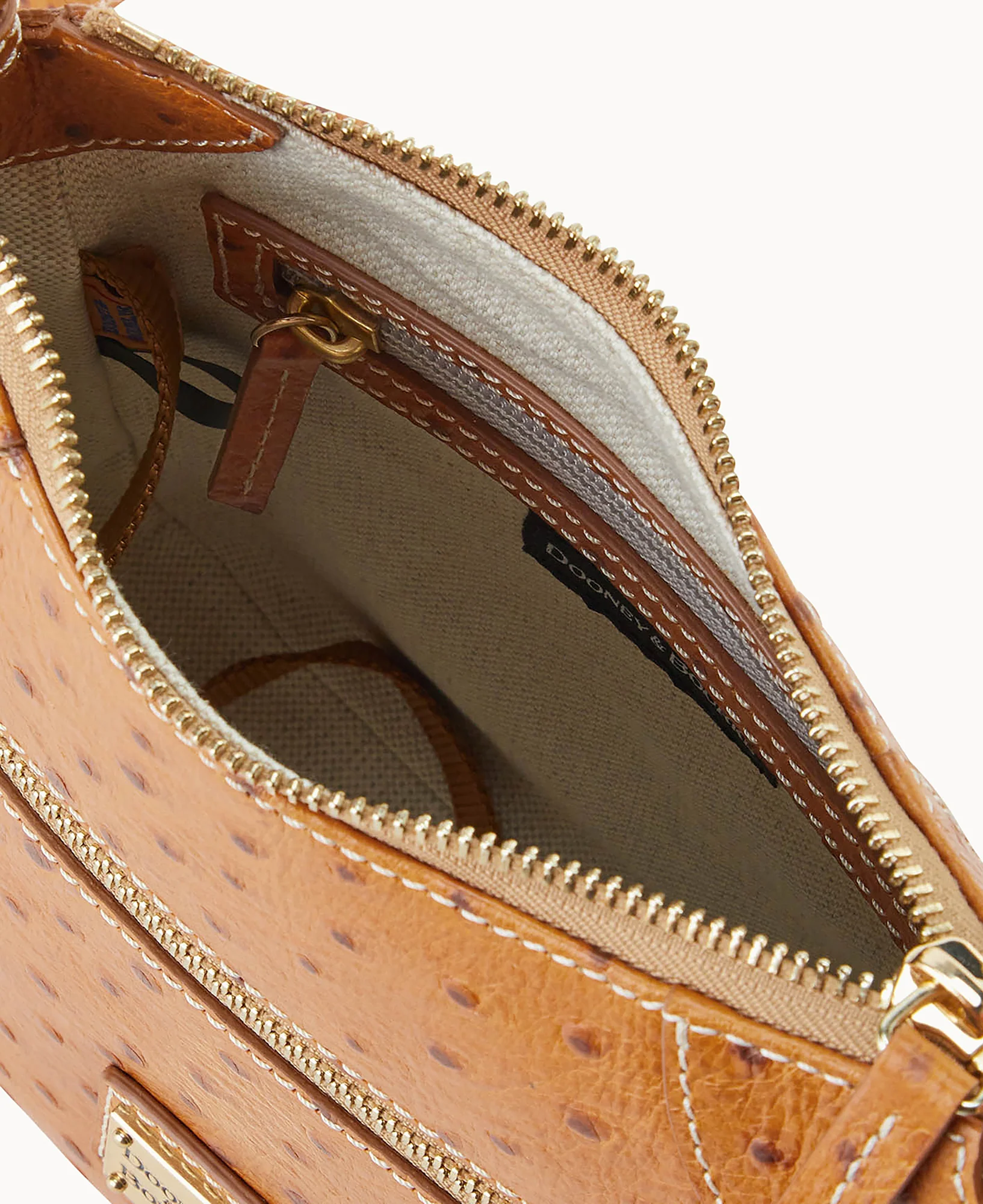 Ostrich Front Zip Crossbody - Image 47