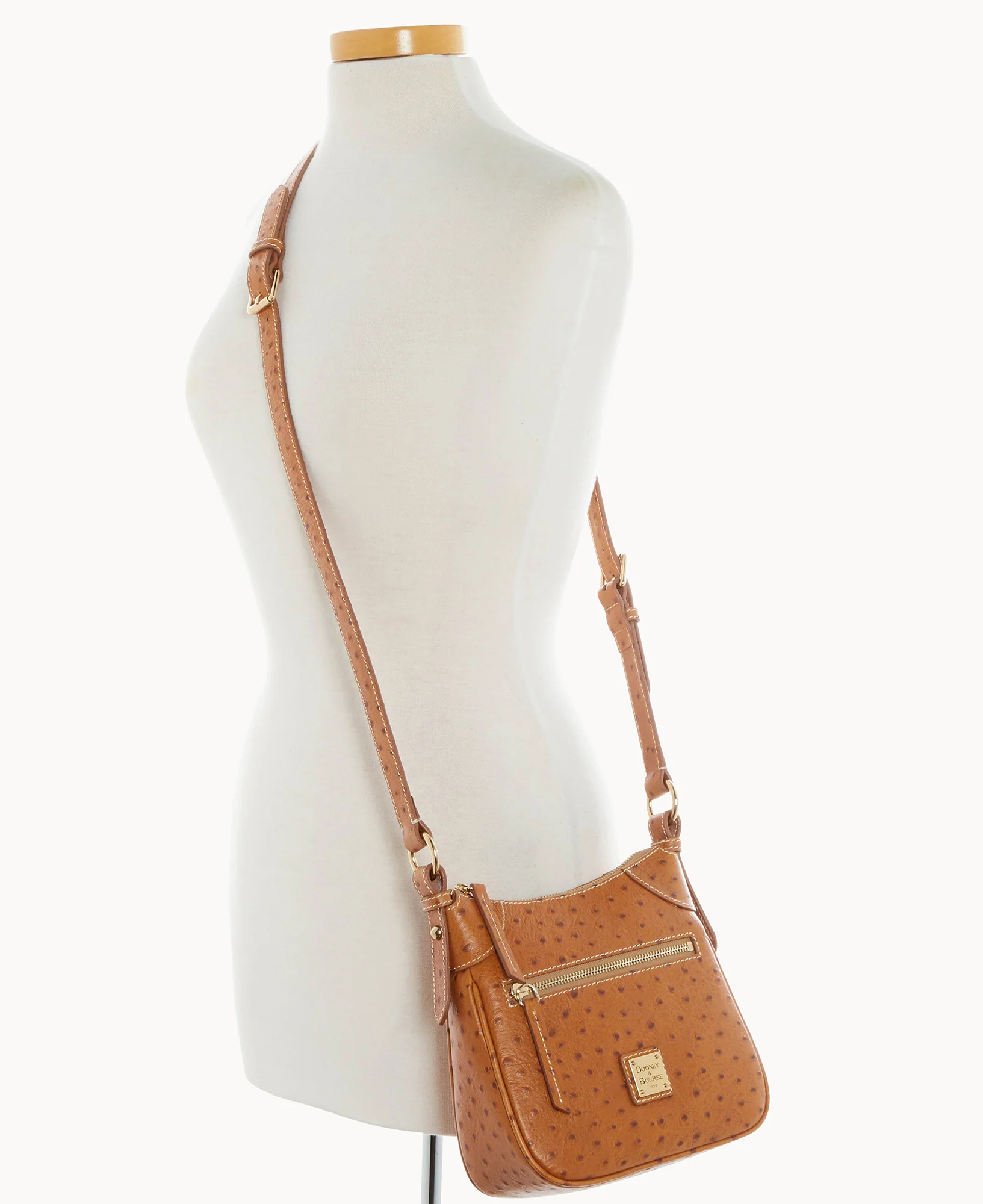 Ostrich Front Zip Crossbody - Image 48