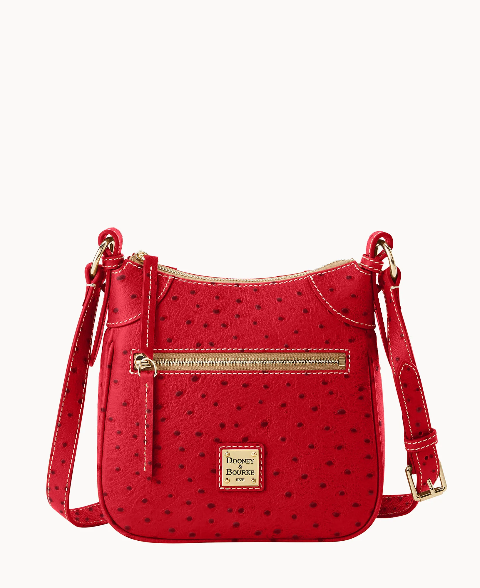 Ostrich Front Zip Crossbody - Image 49