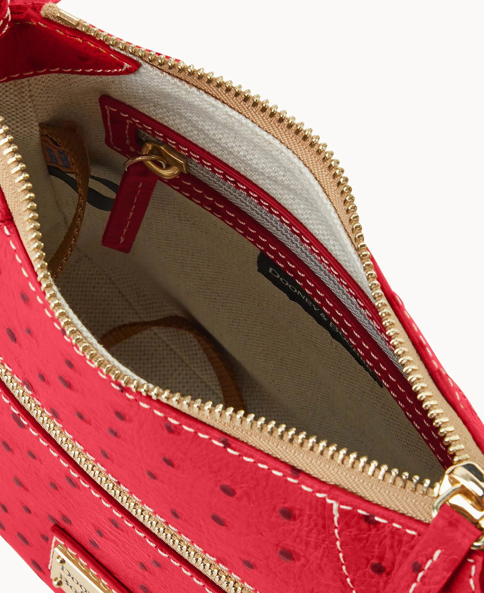 Ostrich Front Zip Crossbody - Image 51
