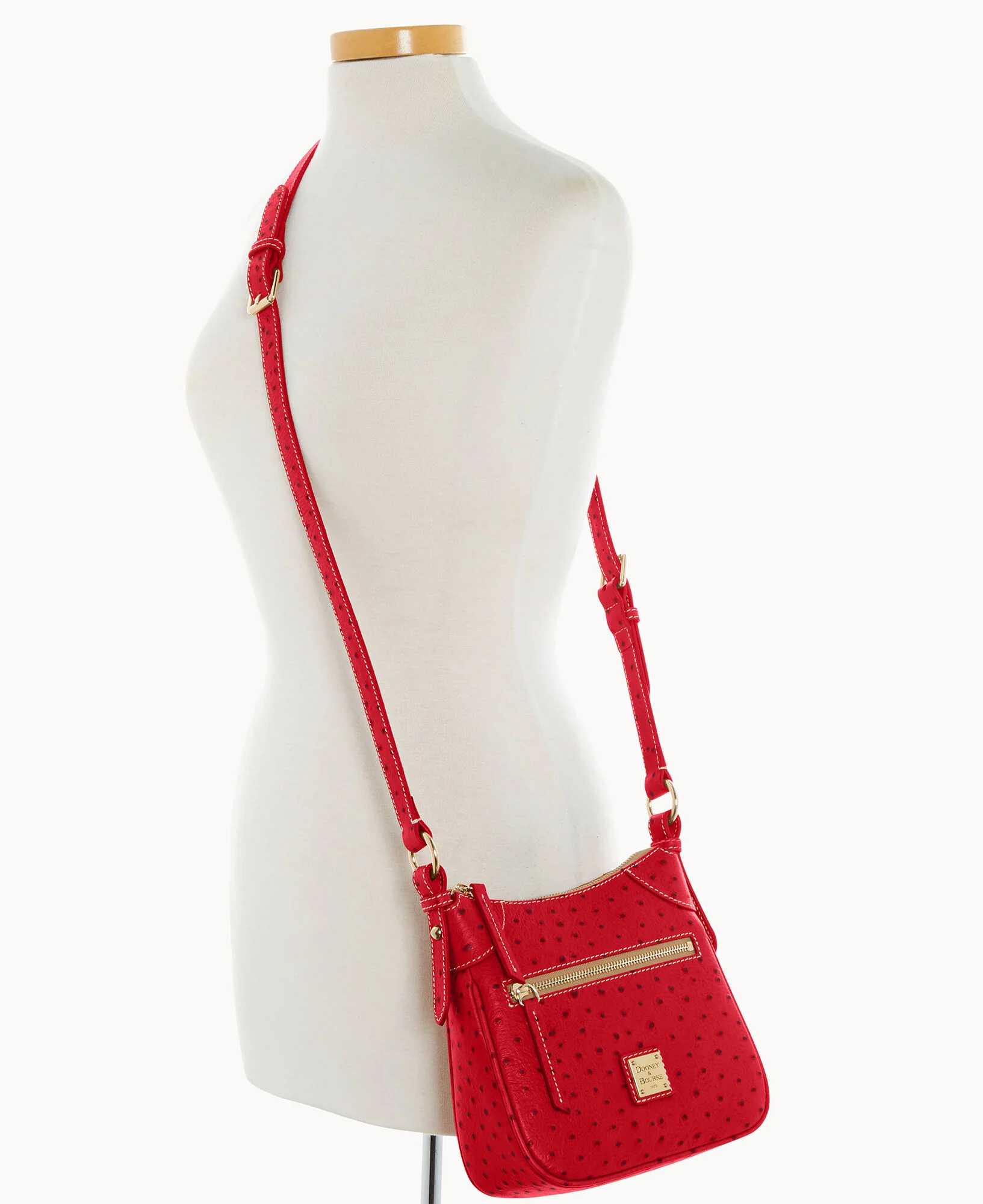Ostrich Front Zip Crossbody - Image 52