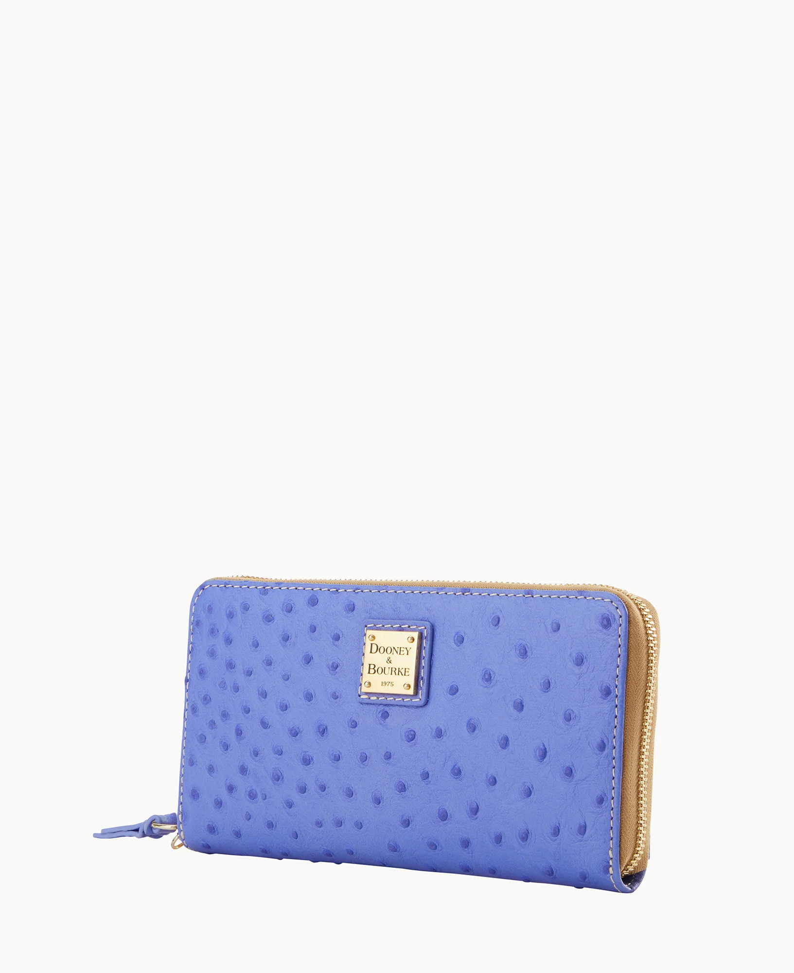 Ostrich Large Zip Around Wristlet - Image 20