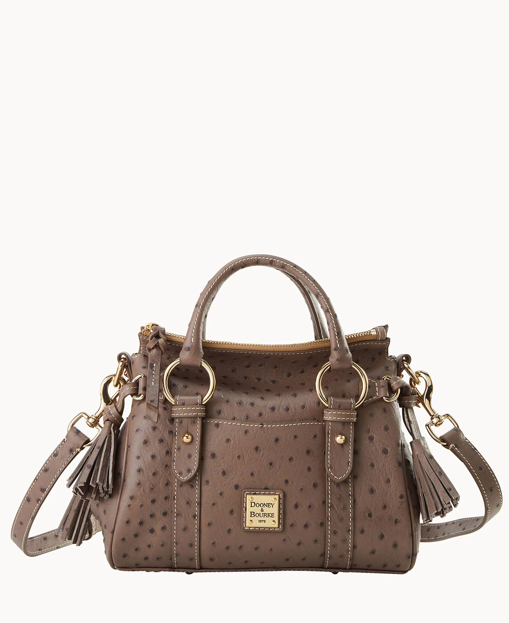 Ostrich Satchel With Pocket - Image 21