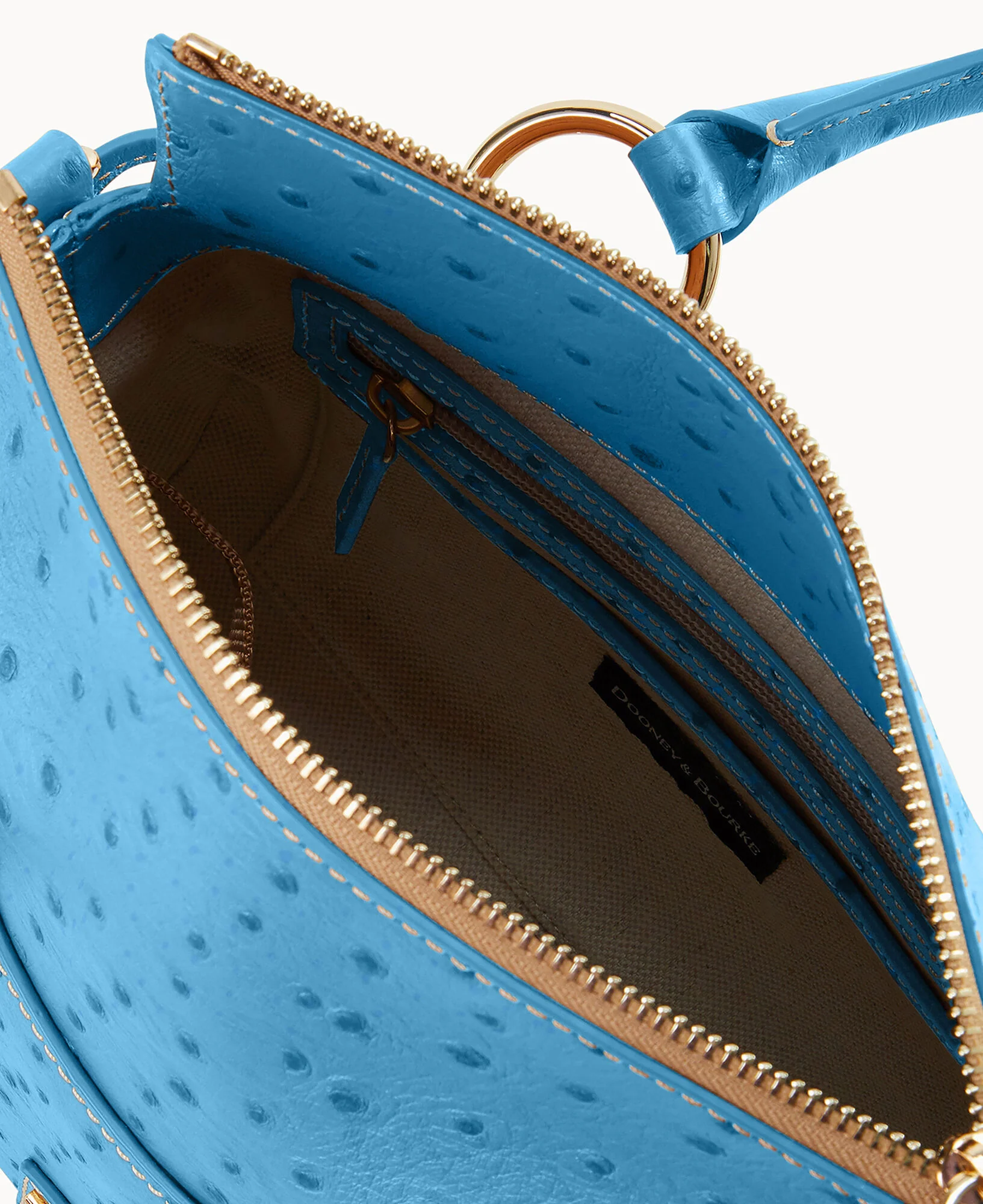 Ostrich Satchel With Pocket - Image 38