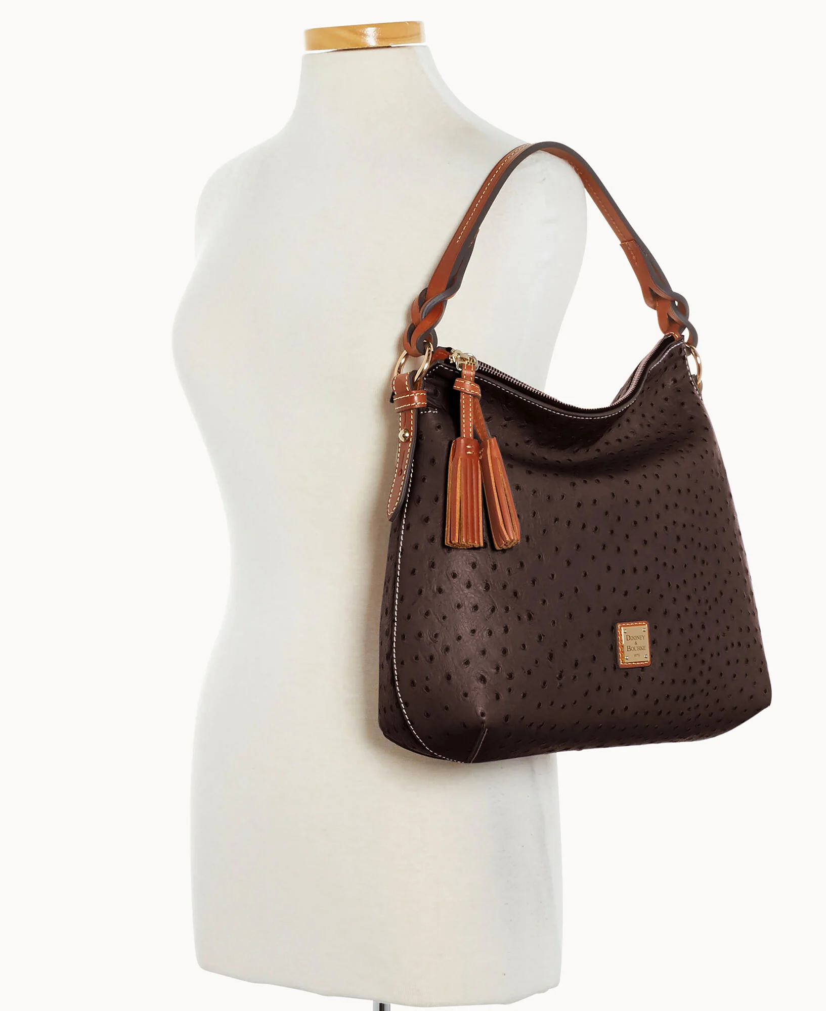 Ostrich Twist Strap Hobo - Image 56