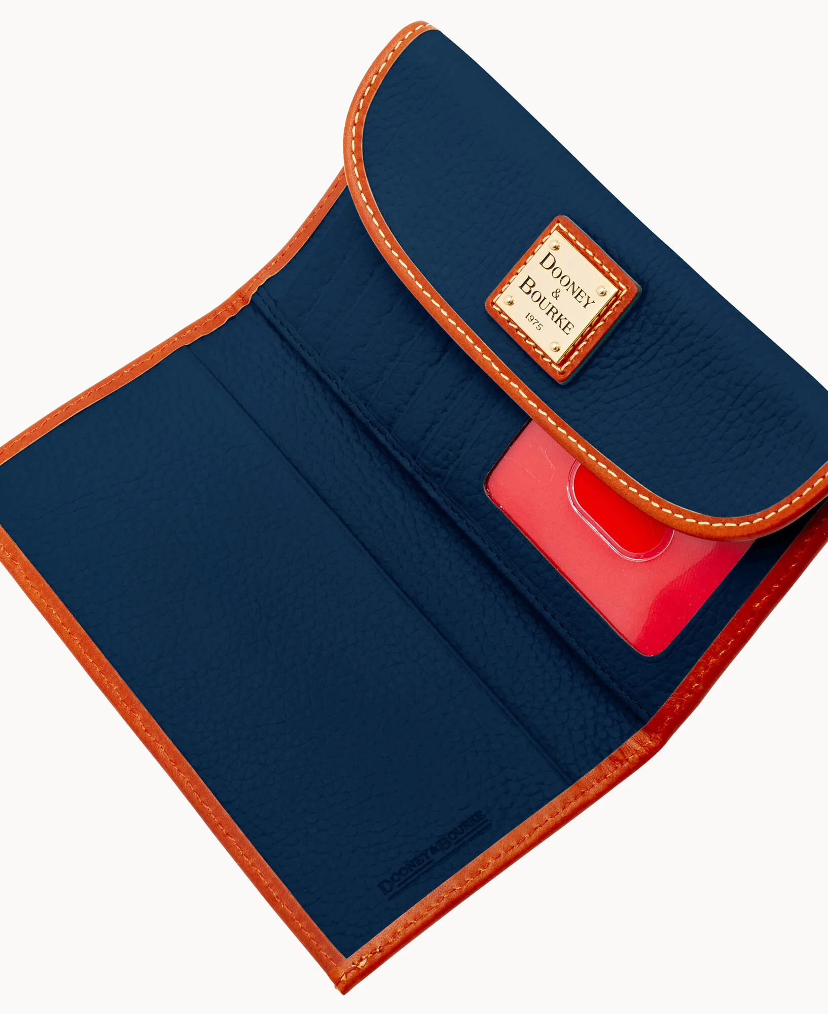 Pebble Grain Continental Clutch - Image 35