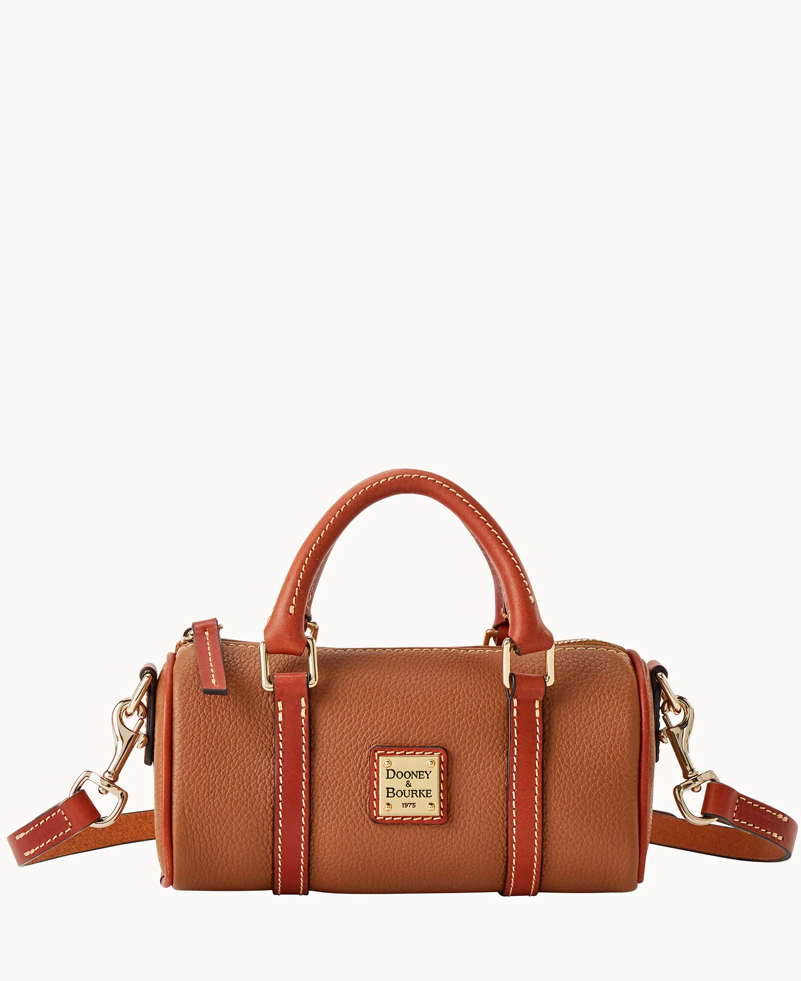 Pebble Grain Crossbody Barrel Satchel 20 - Image 13
