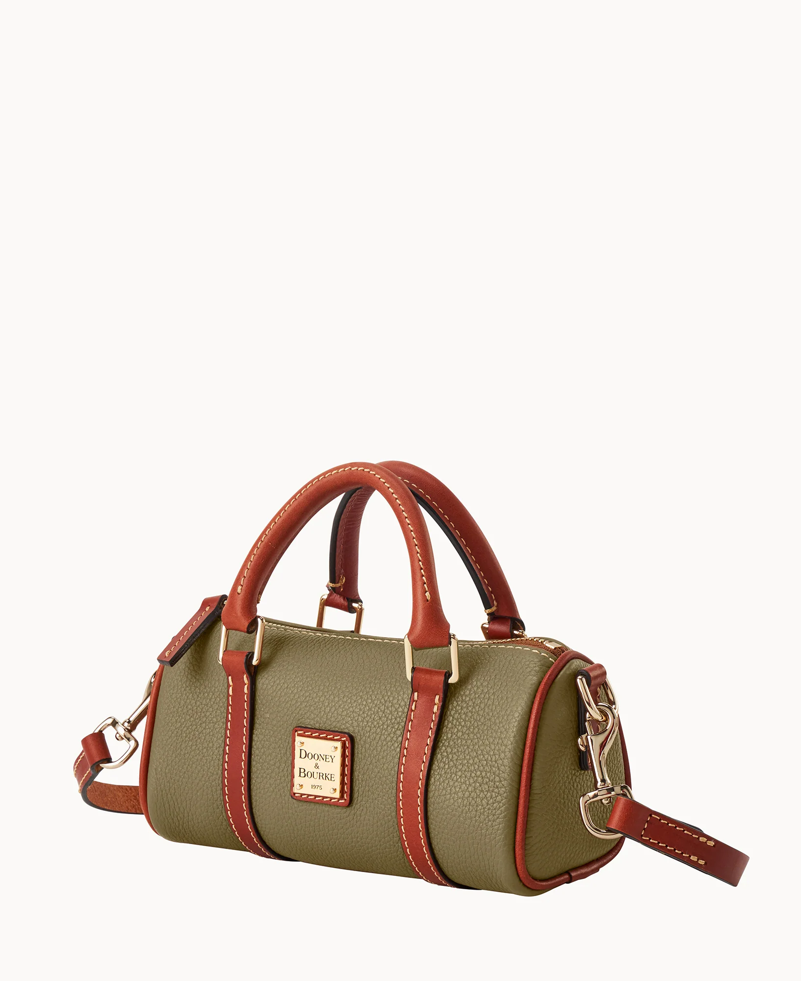 Pebble Grain Crossbody Barrel Satchel 20 - Image 34