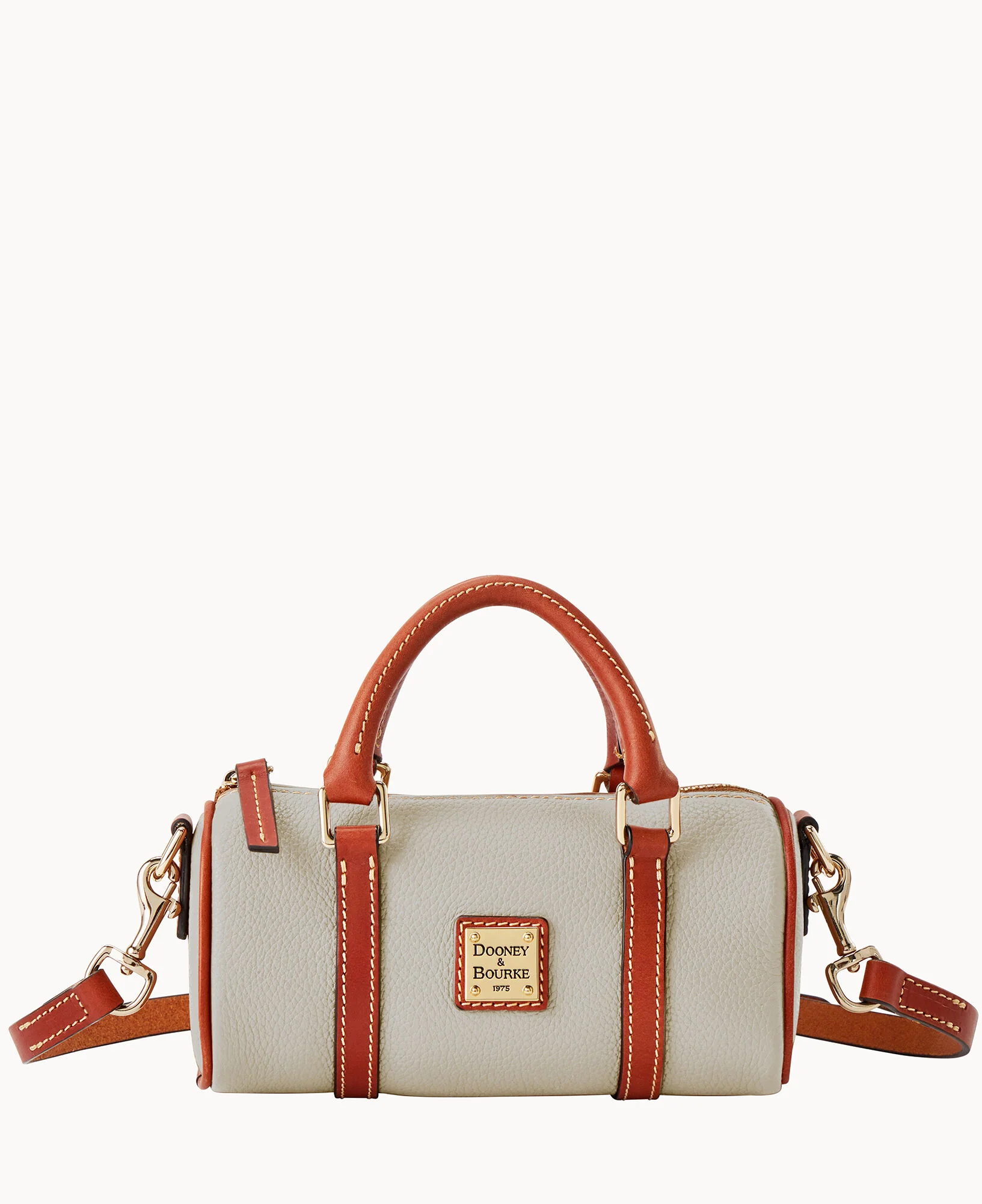 Pebble Grain Crossbody Barrel Satchel 20 - Image 5