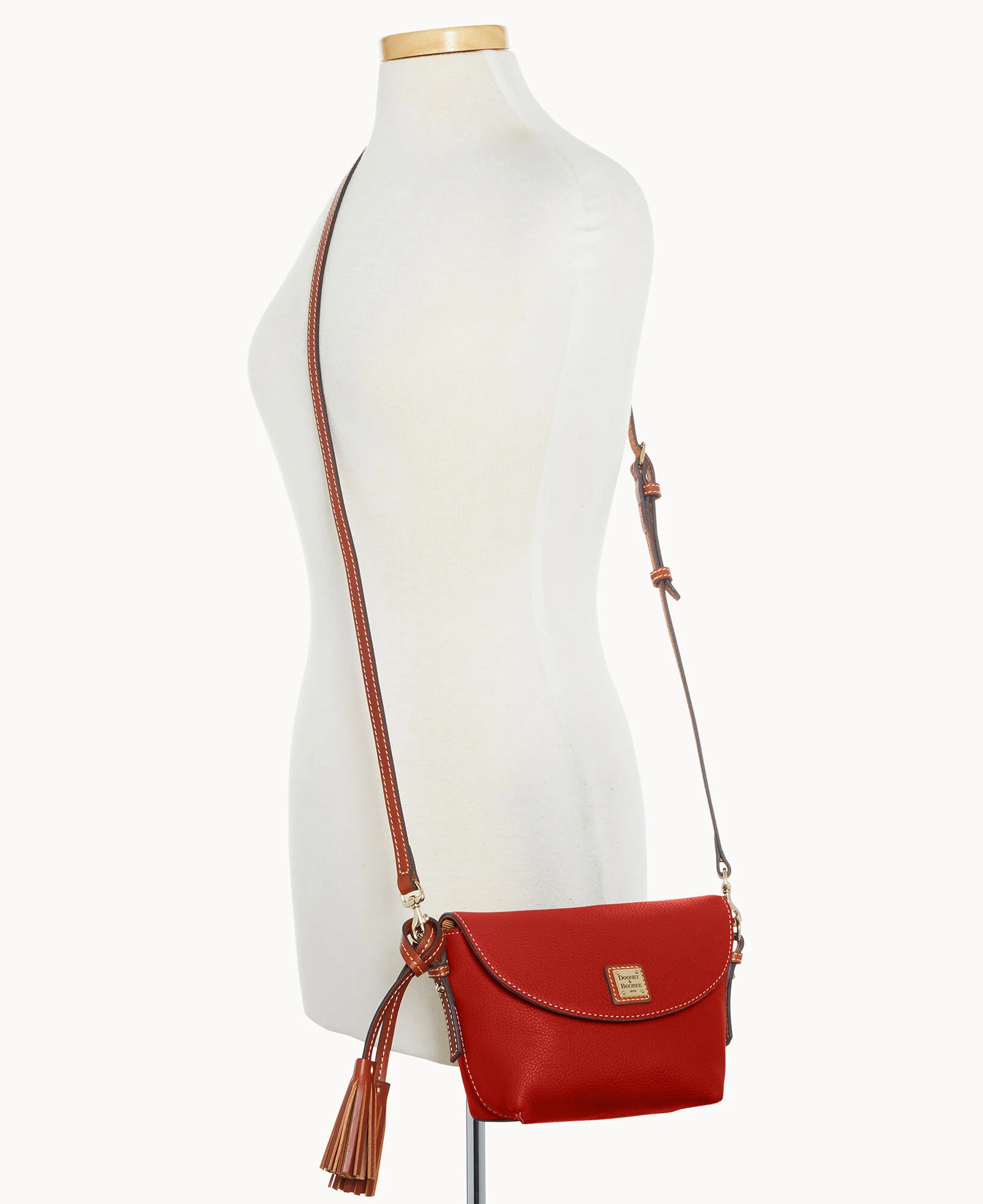 Pebble Grain Crossbody Saddle Bag - Image 108