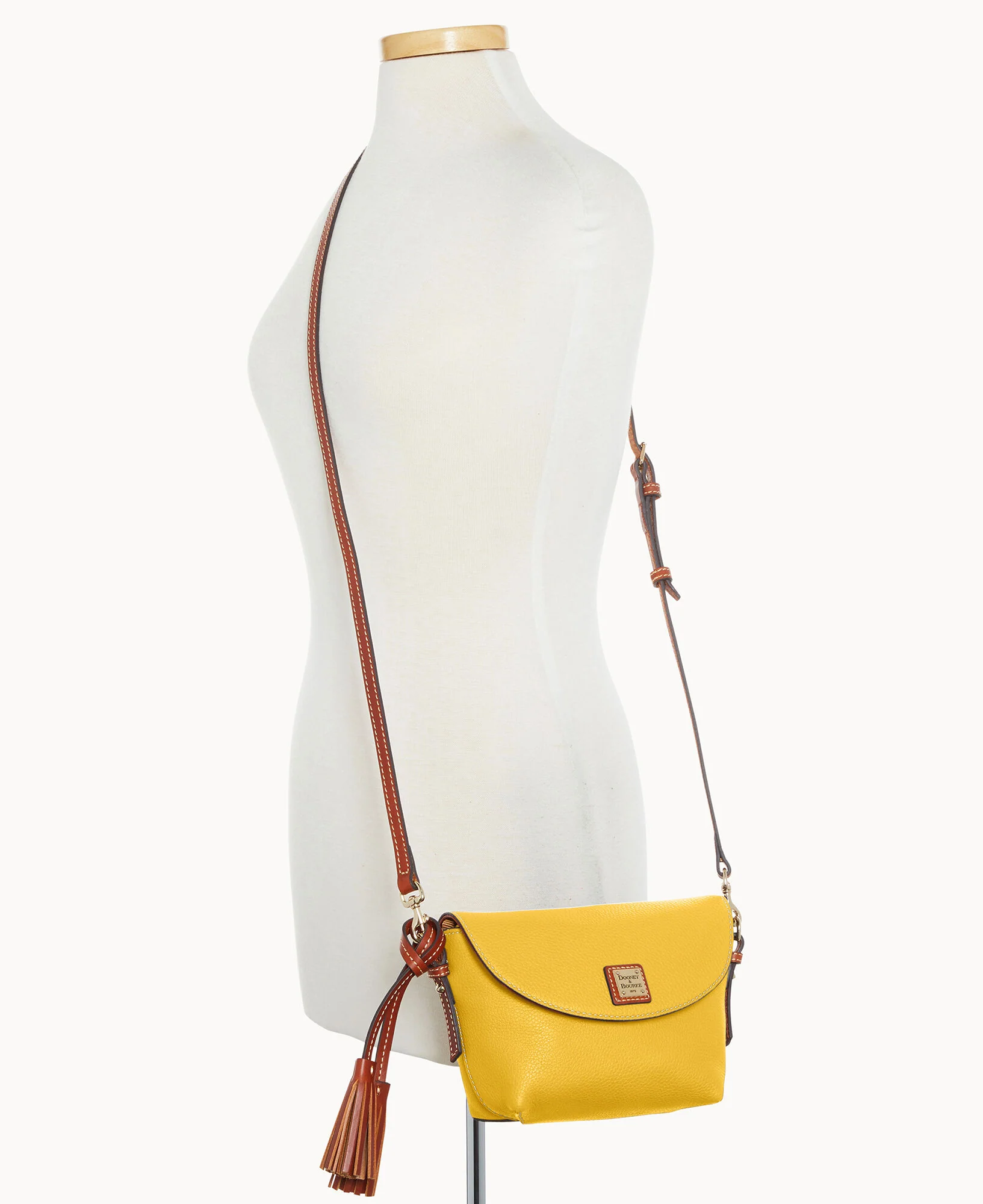 Pebble Grain Crossbody Saddle Bag - Image 112