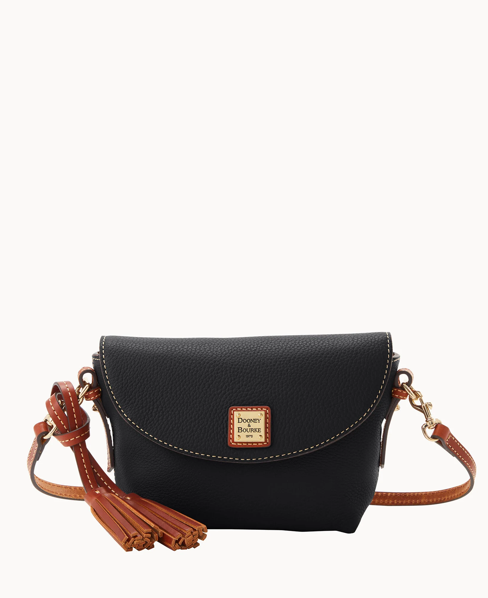 Pebble Grain Crossbody Saddle Bag - Image 13