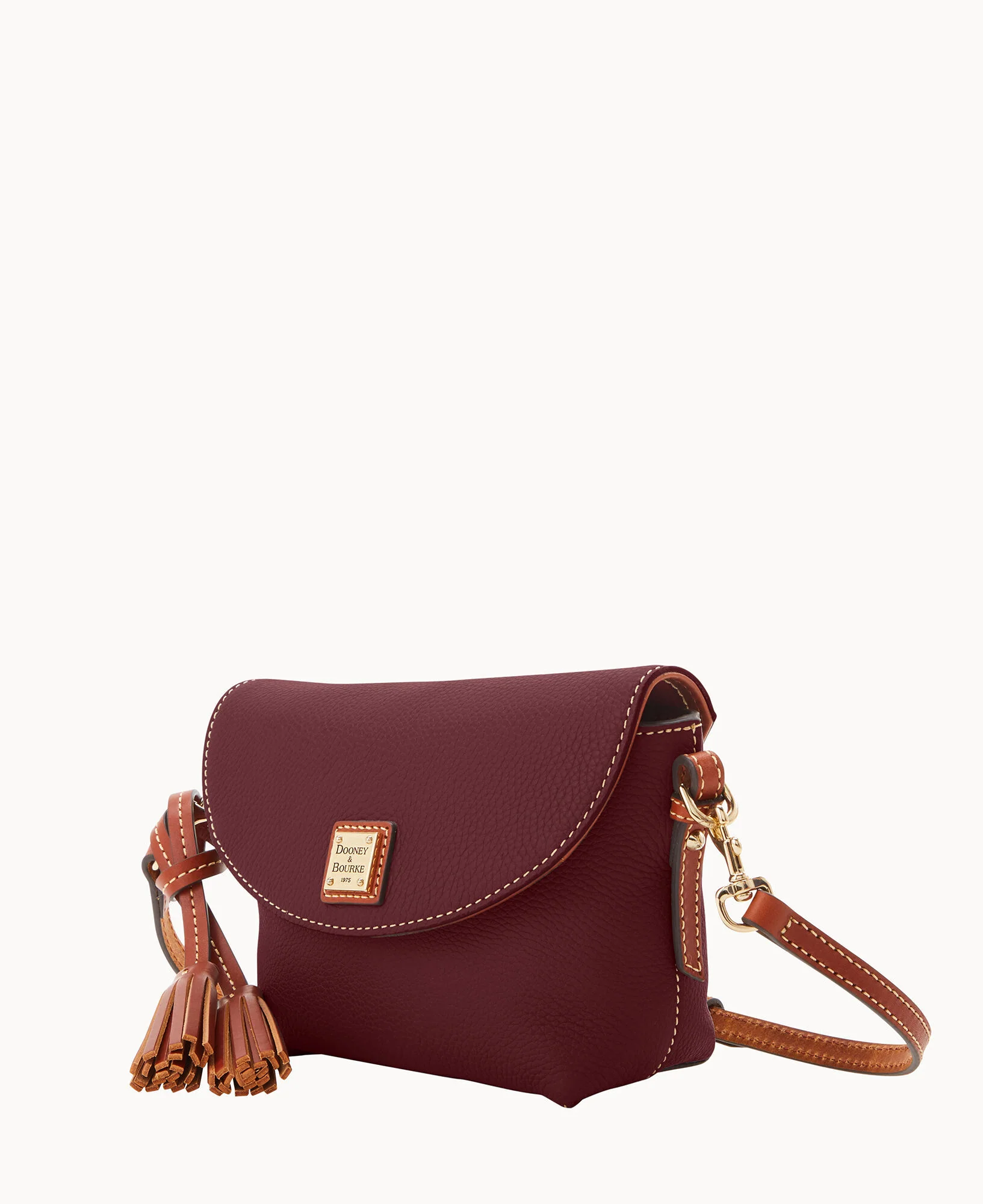 Pebble Grain Crossbody Saddle Bag - Image 34