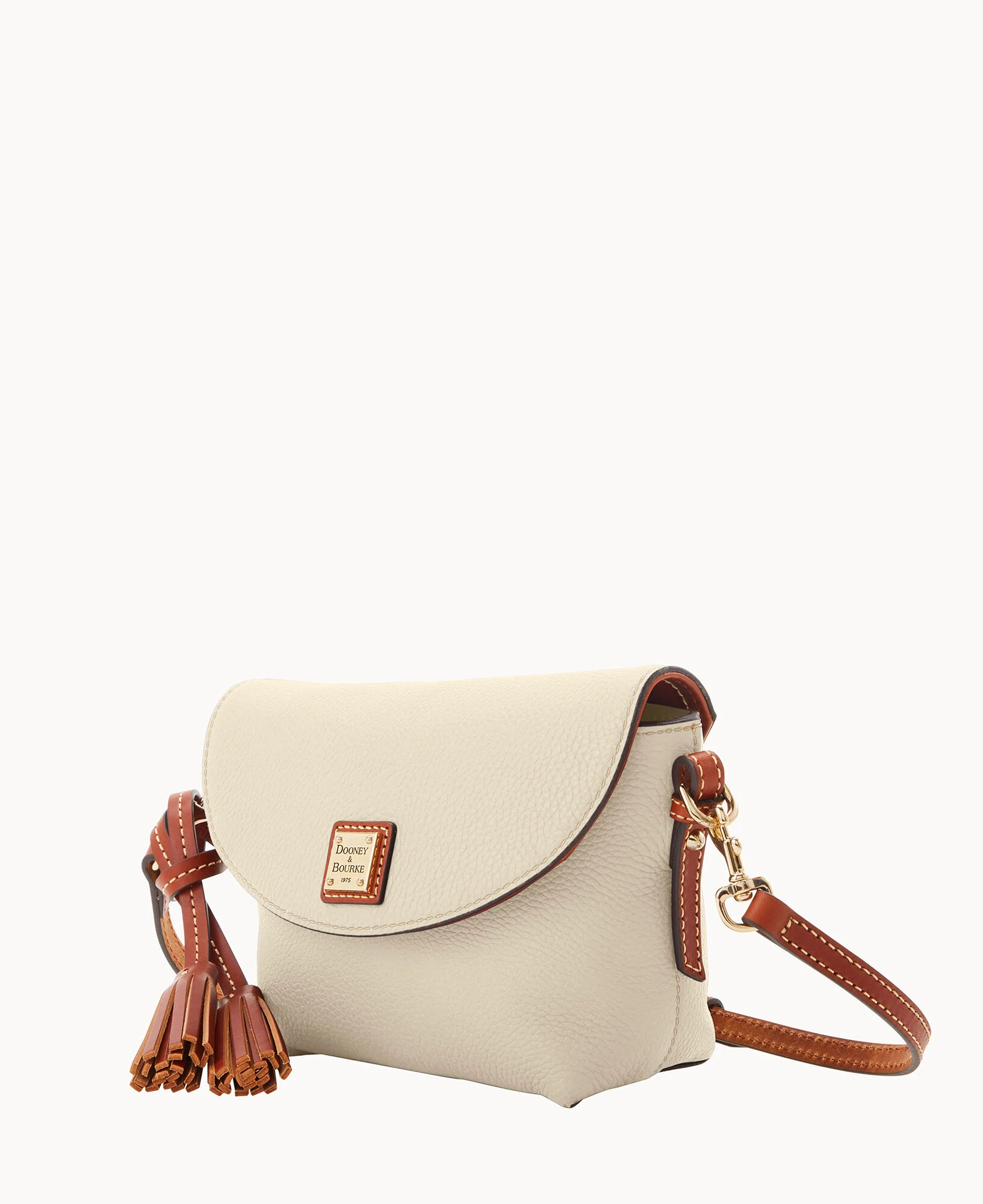 Pebble Grain Crossbody Saddle Bag - Image 38