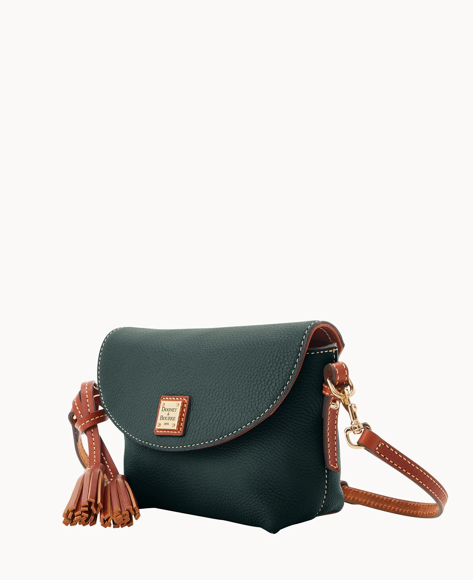 Pebble Grain Crossbody Saddle Bag - Image 42