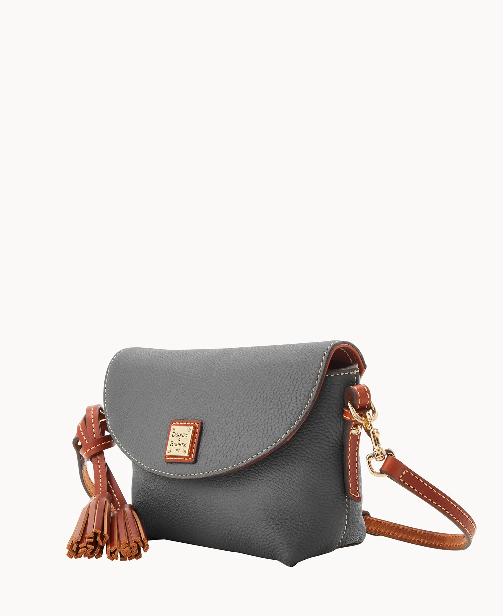 Pebble Grain Crossbody Saddle Bag - Image 50