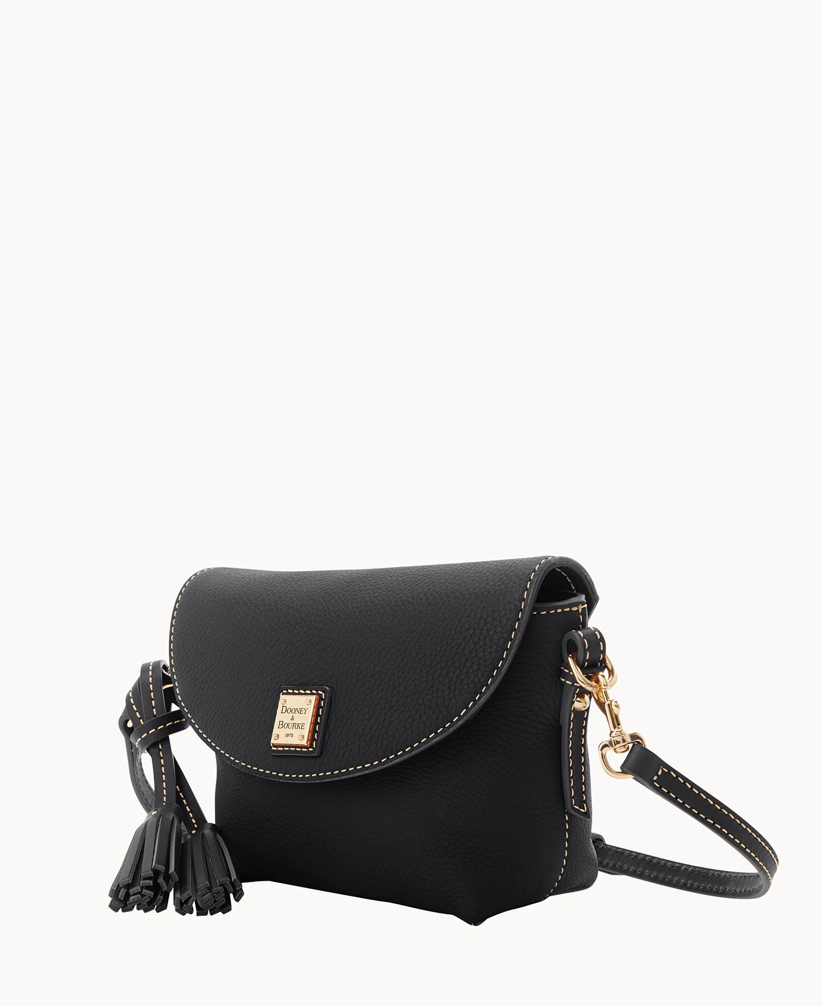Pebble Grain Crossbody Saddle Bag - Image 6