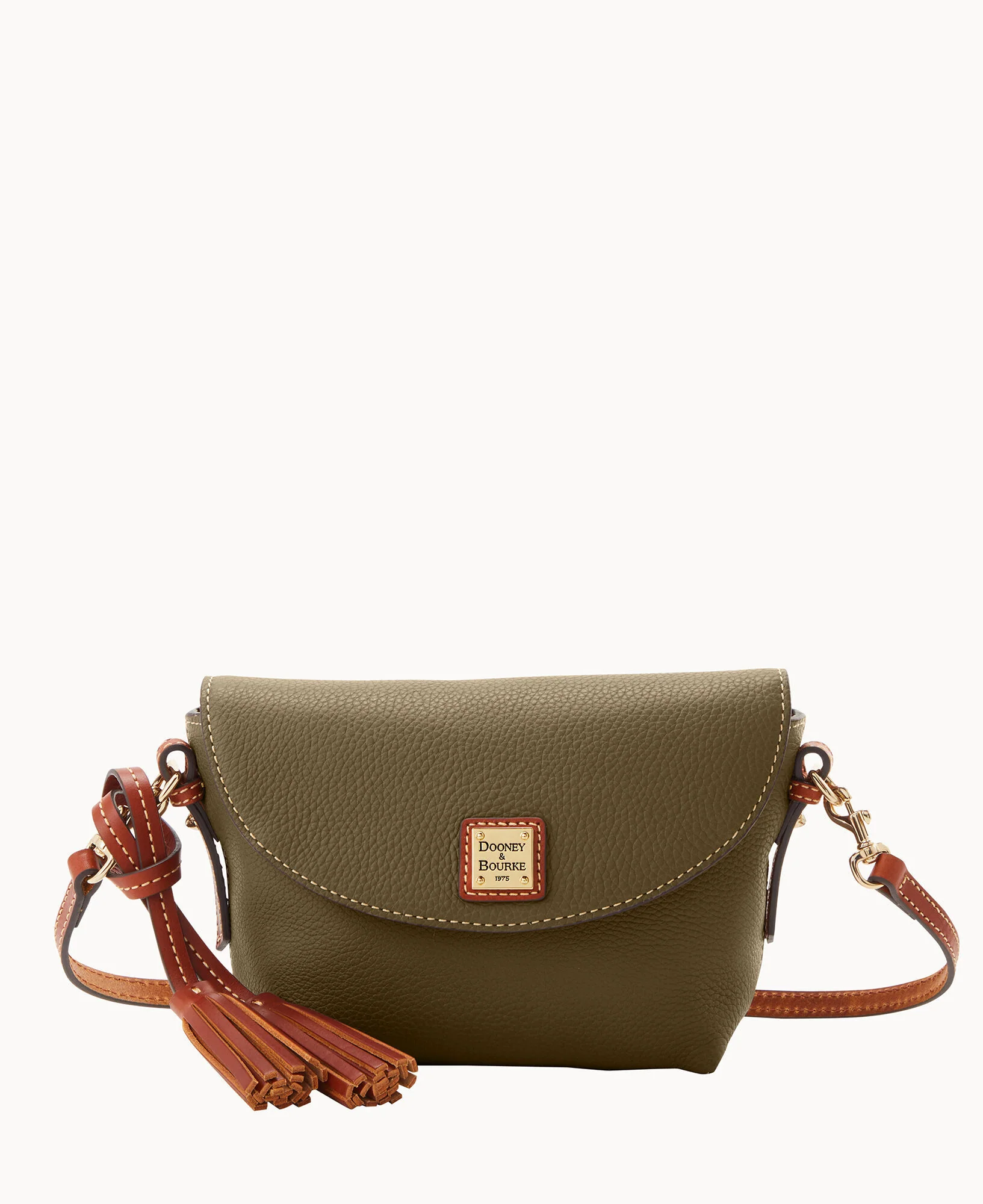 Pebble Grain Crossbody Saddle Bag - Image 81