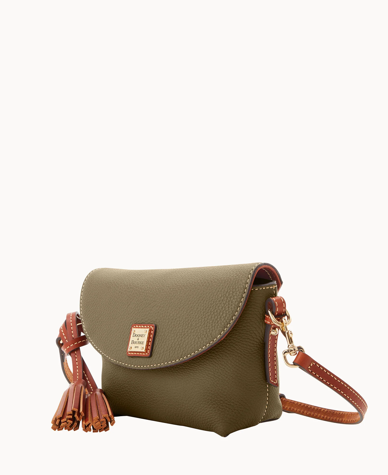 Pebble Grain Crossbody Saddle Bag - Image 82