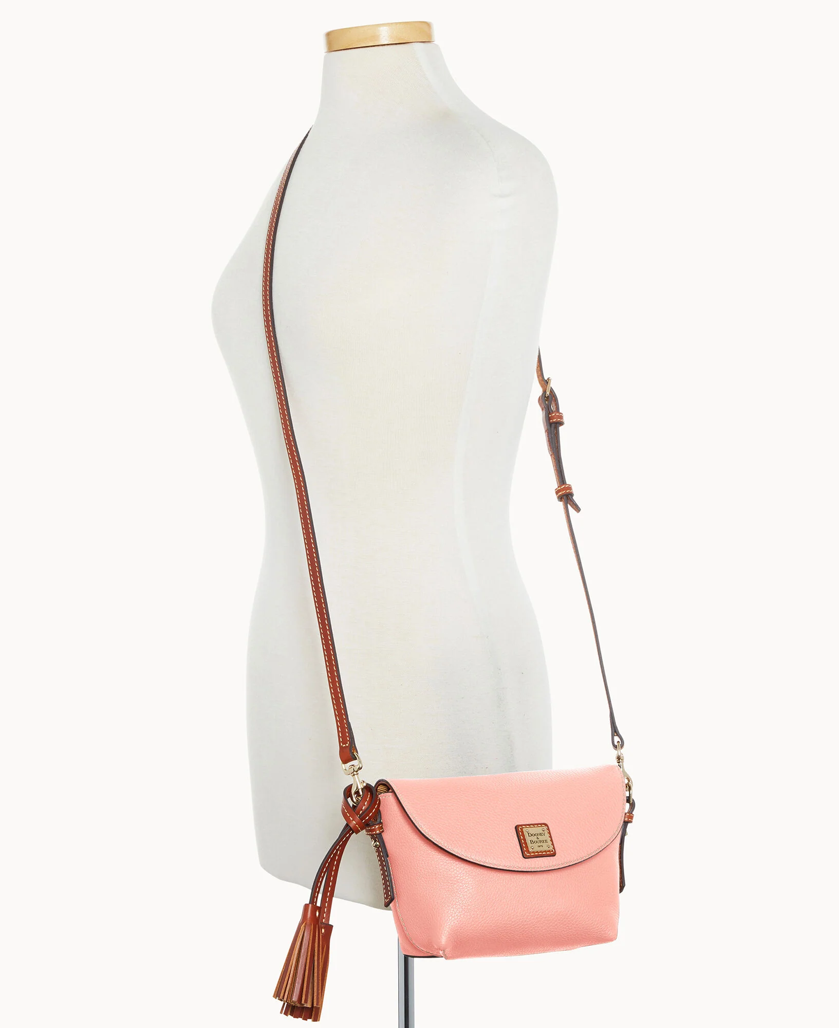 Pebble Grain Crossbody Saddle Bag - Image 88