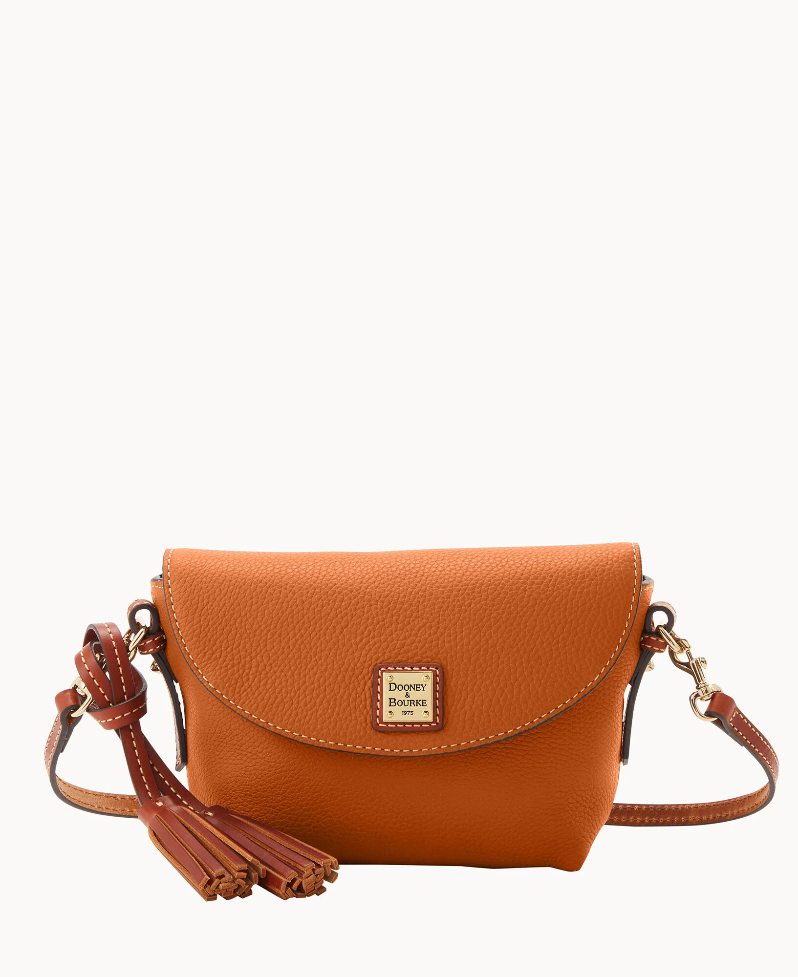 Pebble Grain Crossbody Saddle Bag - Image 9